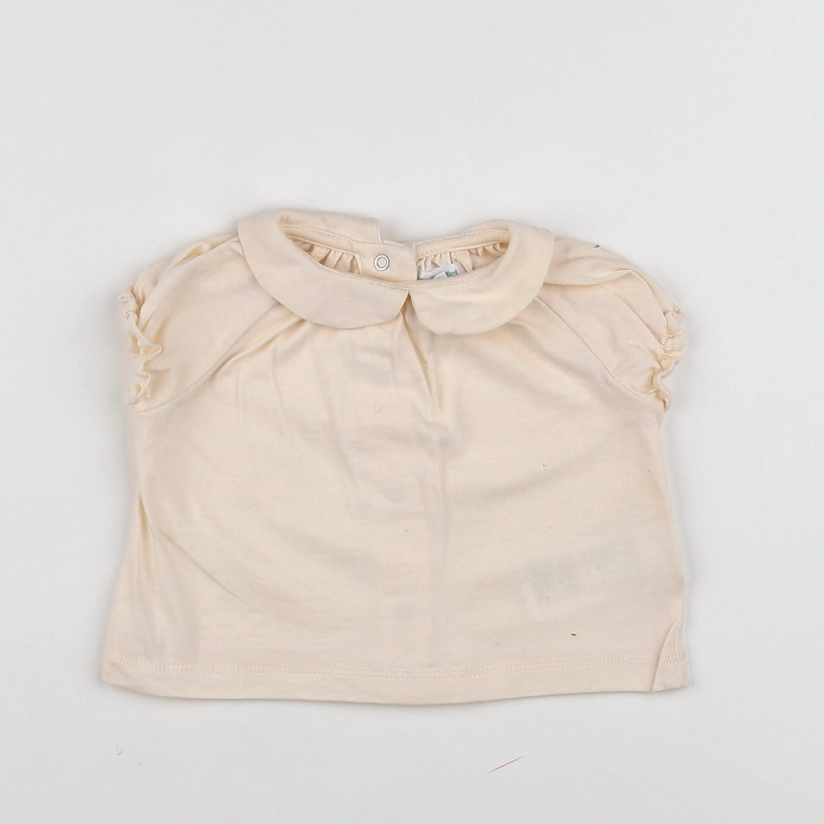 Vertbaudet - tee-shirt beige - 3 mois