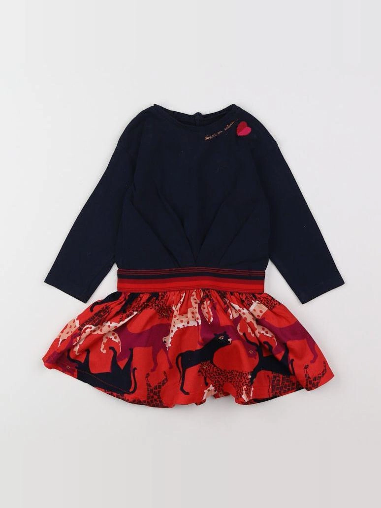 Catimini - robe rouge - 9 mois