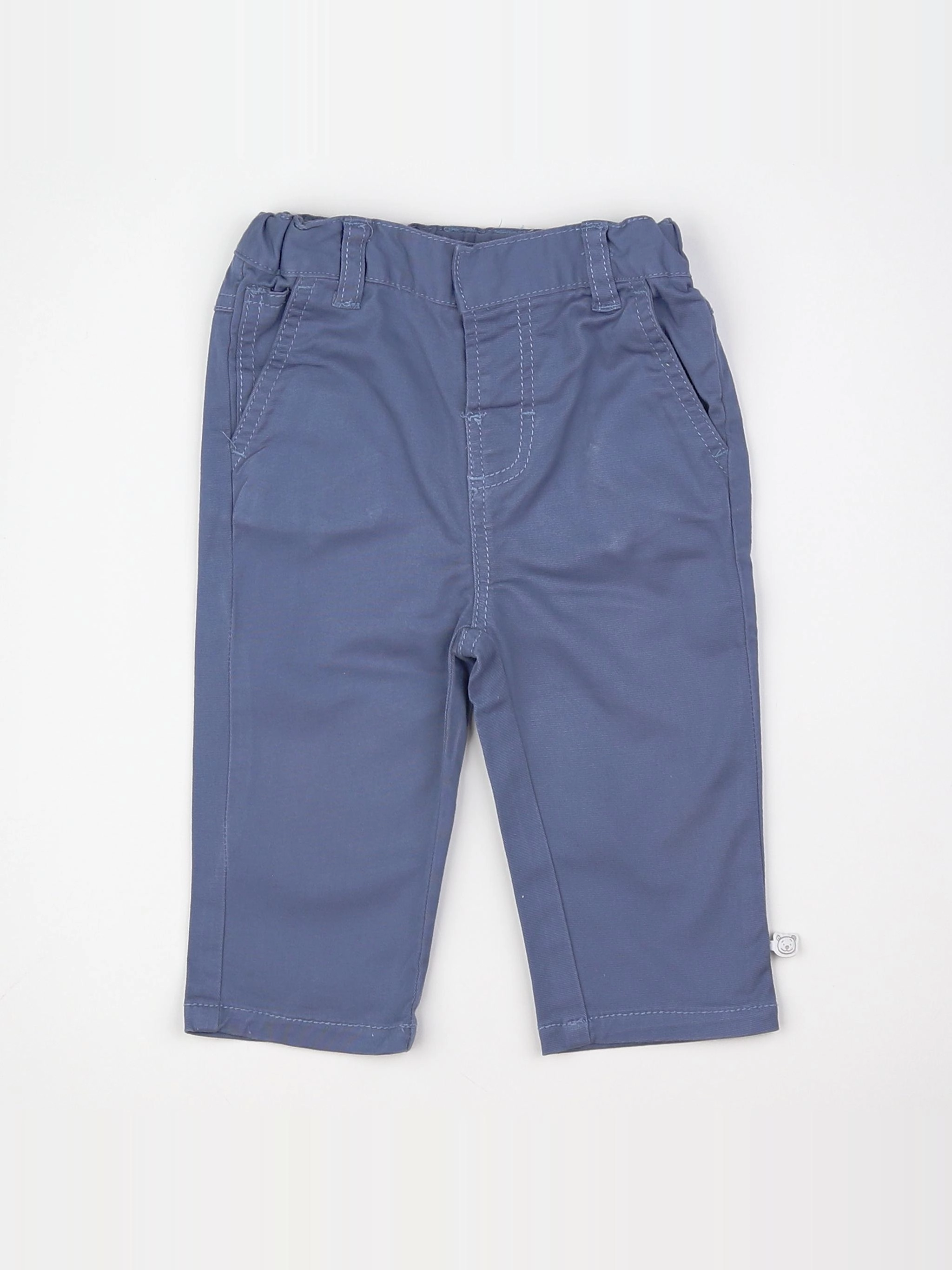Noukie's - pantalon bleu - 12 mois