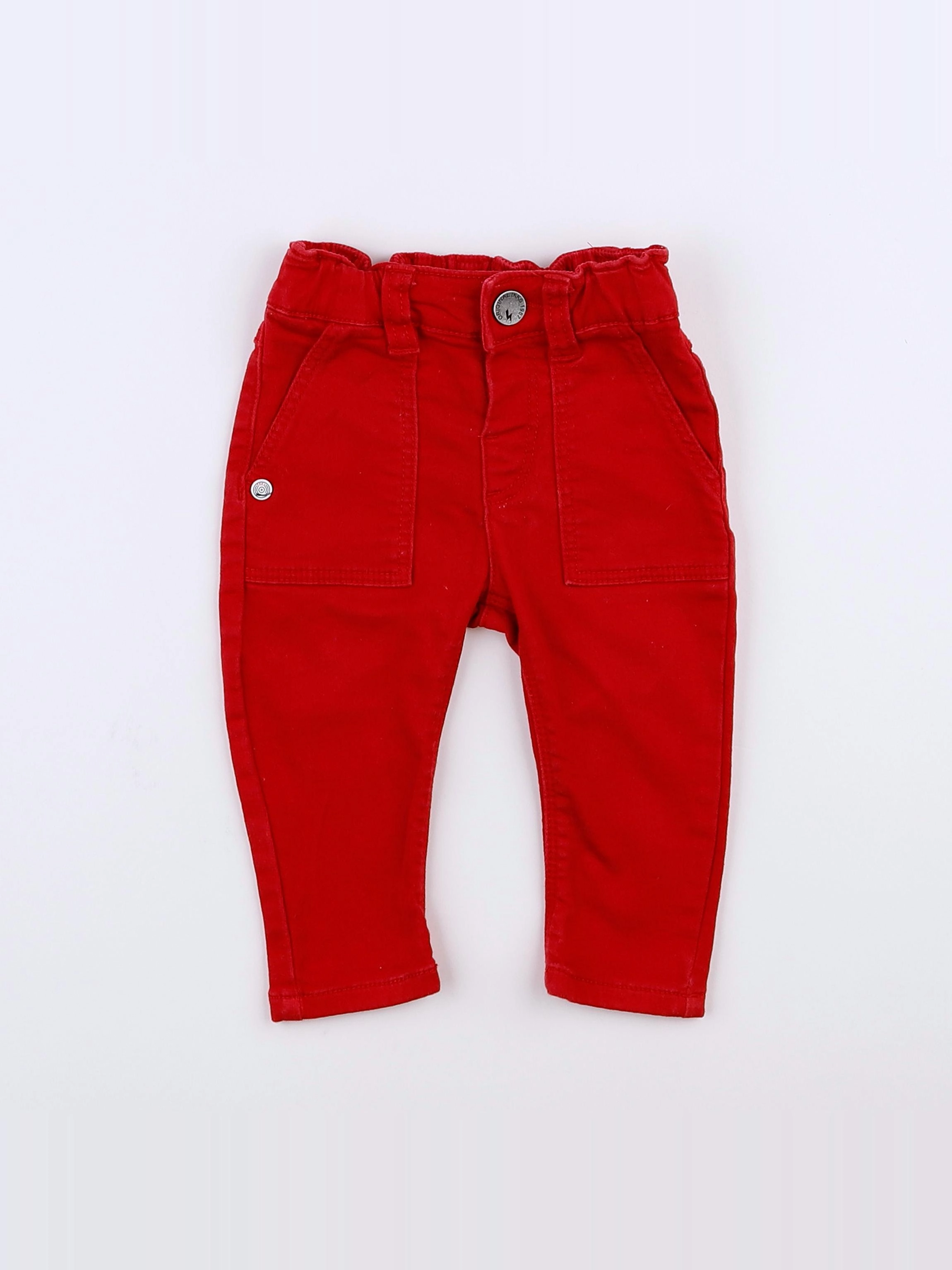 IKKS - pantalon rouge - 12 mois