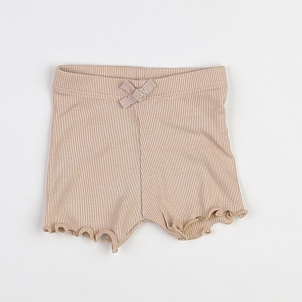 H&M - short beige - 0/1 mois