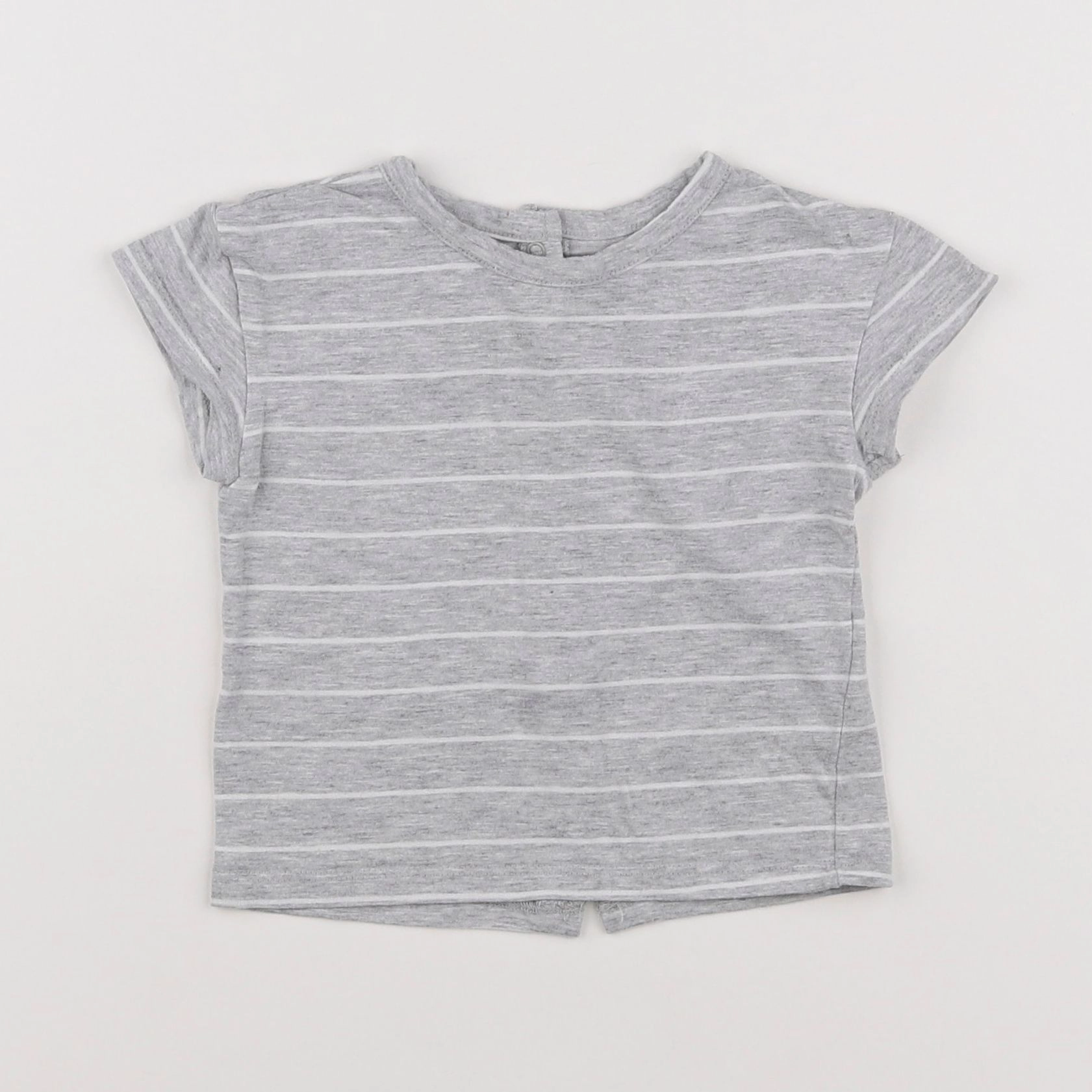 Vertbaudet - tee-shirt gris - 6 mois