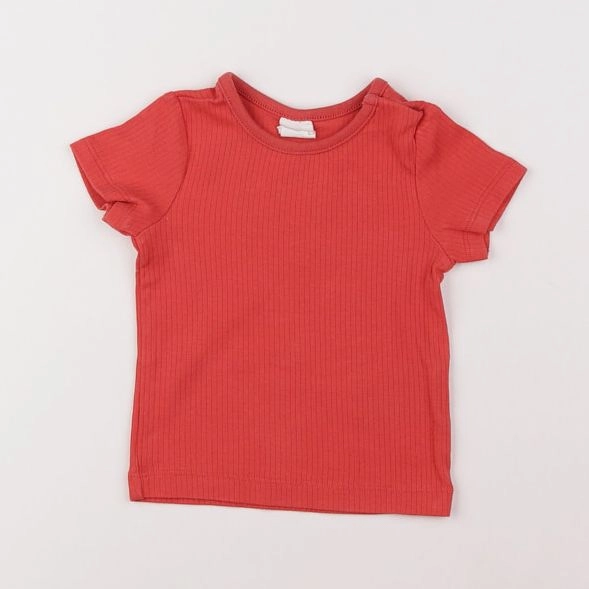 H&M - tee-shirt orange - 9 mois