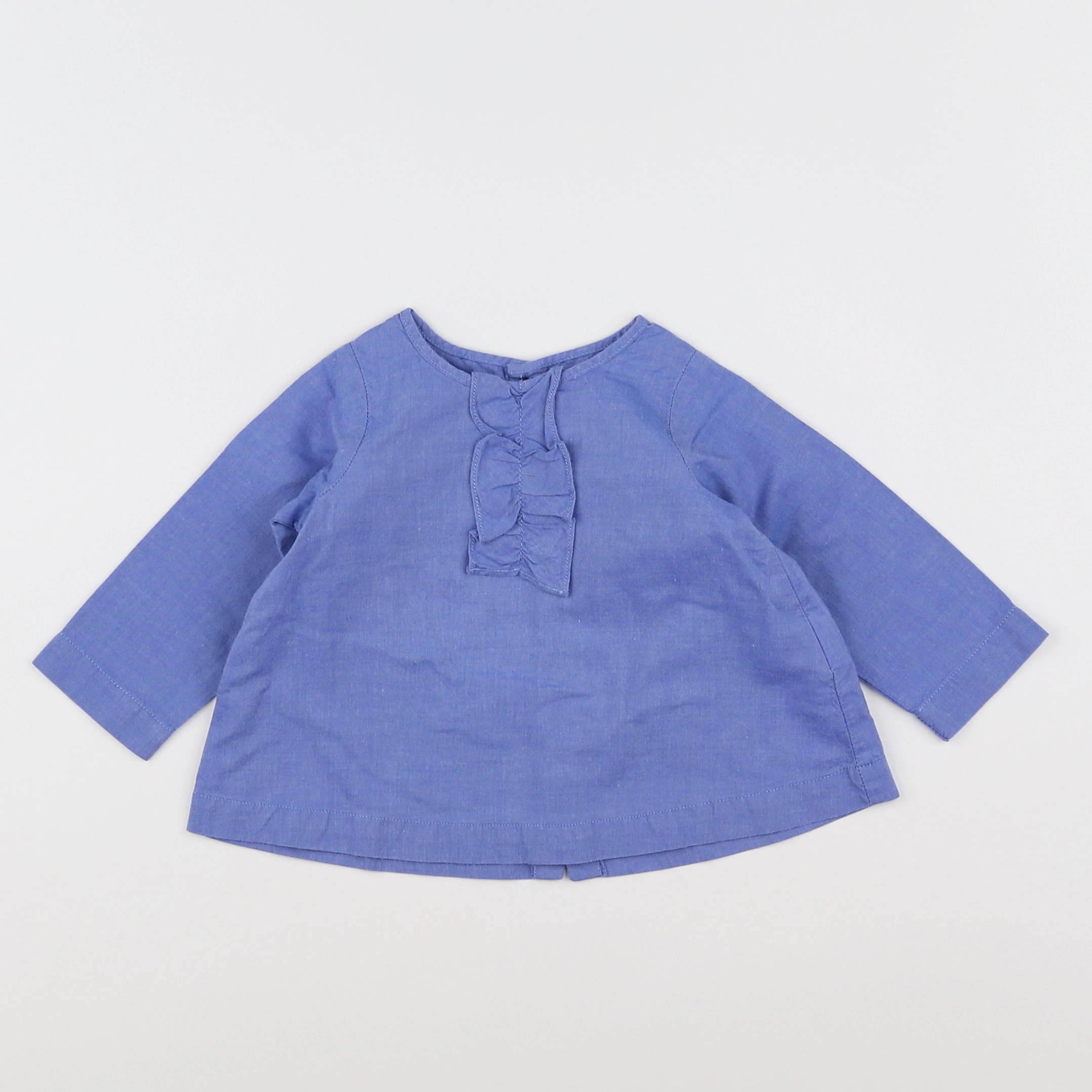 Jacadi - blouse bleu - 6 mois