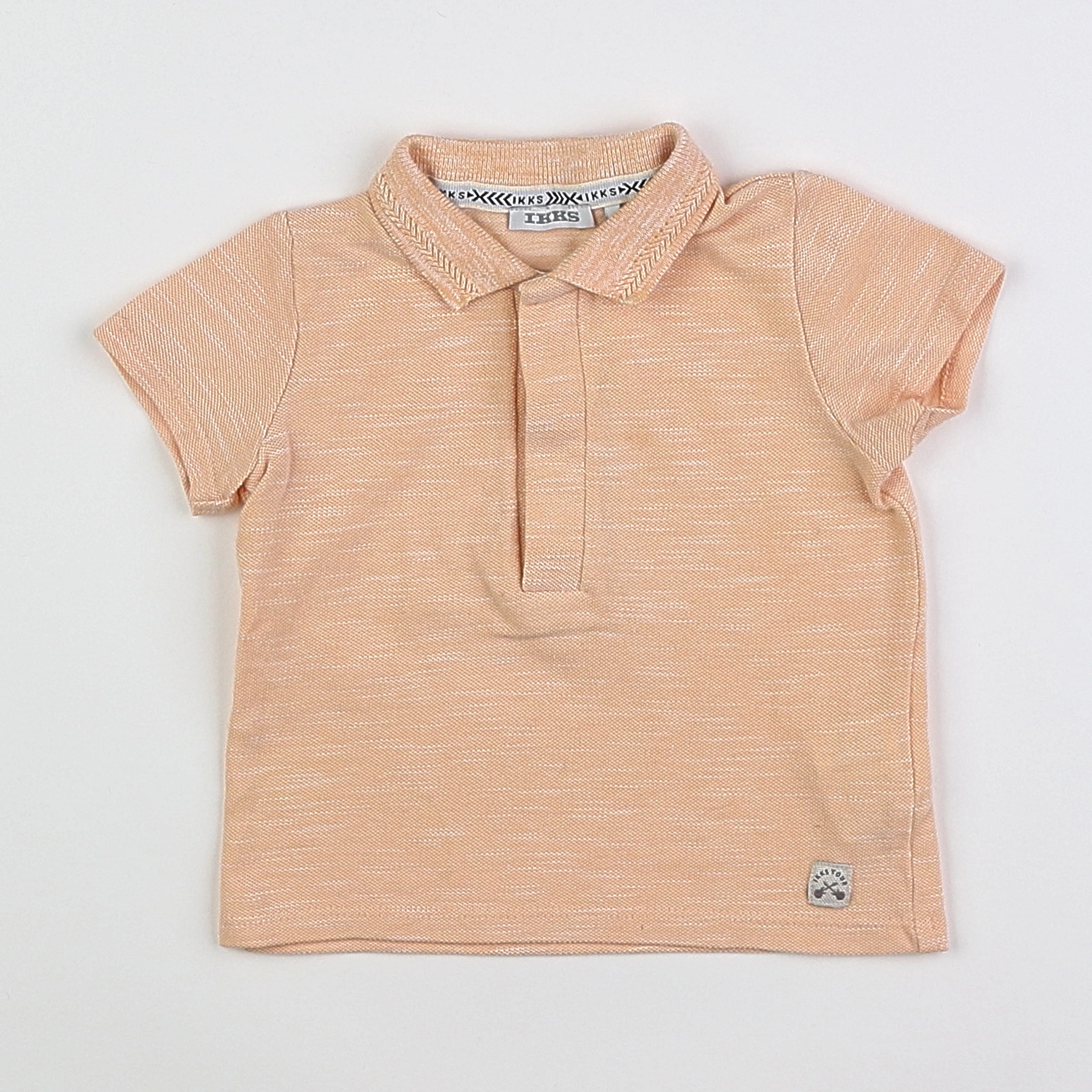 IKKS - polo imprimé au dos orange - 6 mois