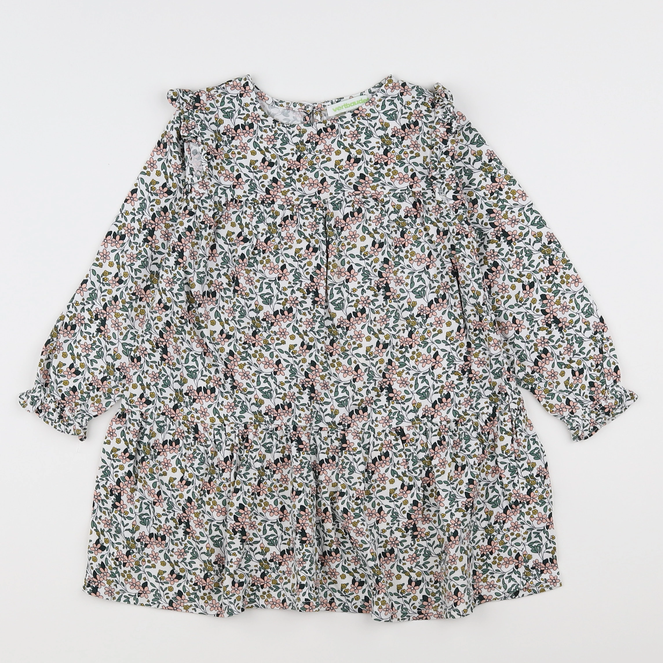 Vertbaudet - robe multicolore - 2 ans