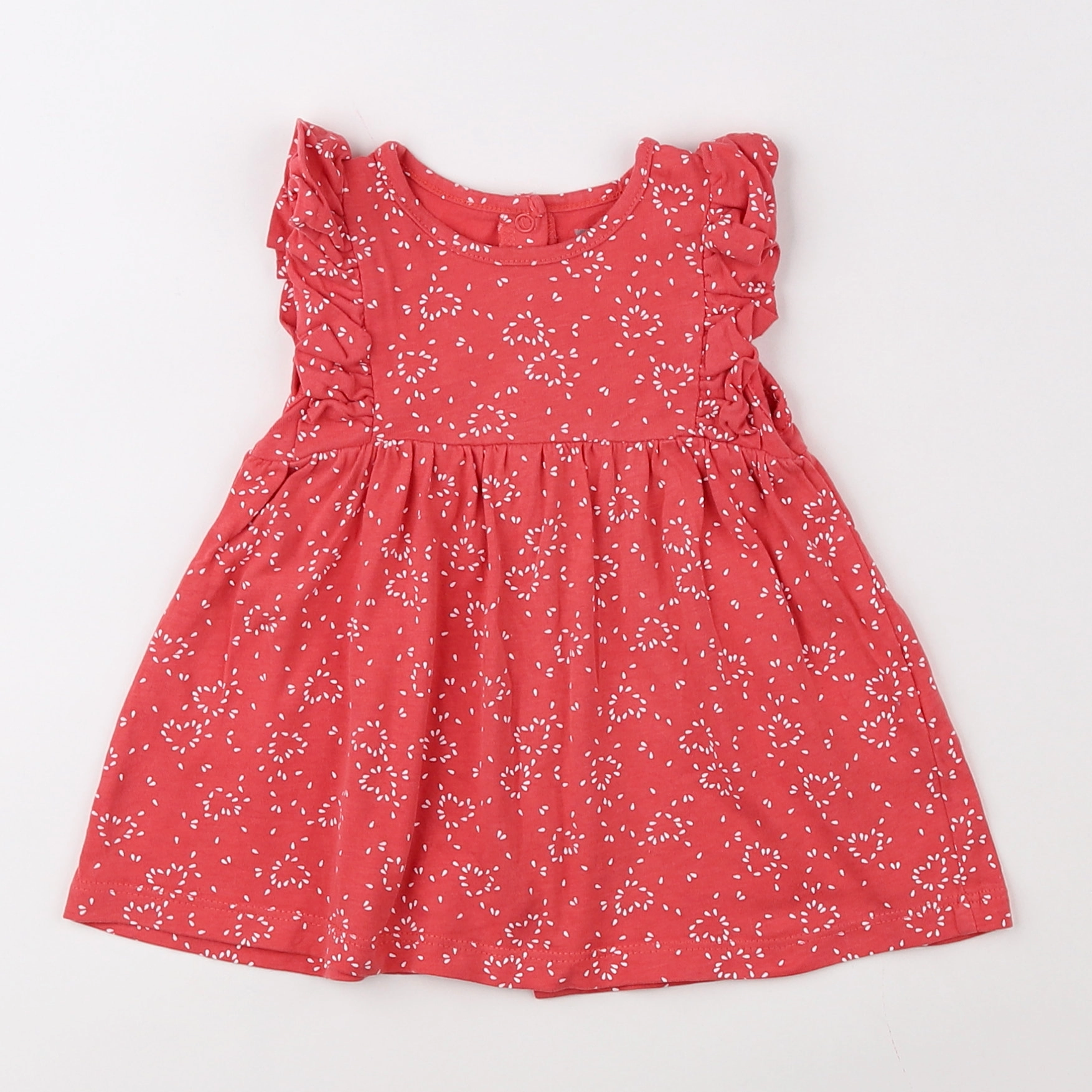 Vertbaudet - robe rouge - 3 mois