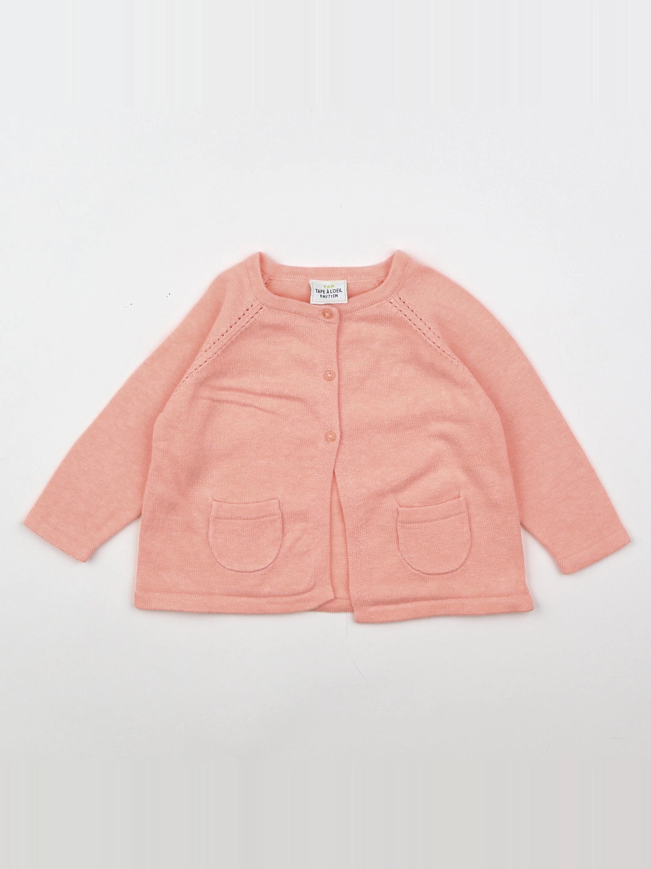 Tape à l'oeil - gilet orange - 9 mois
