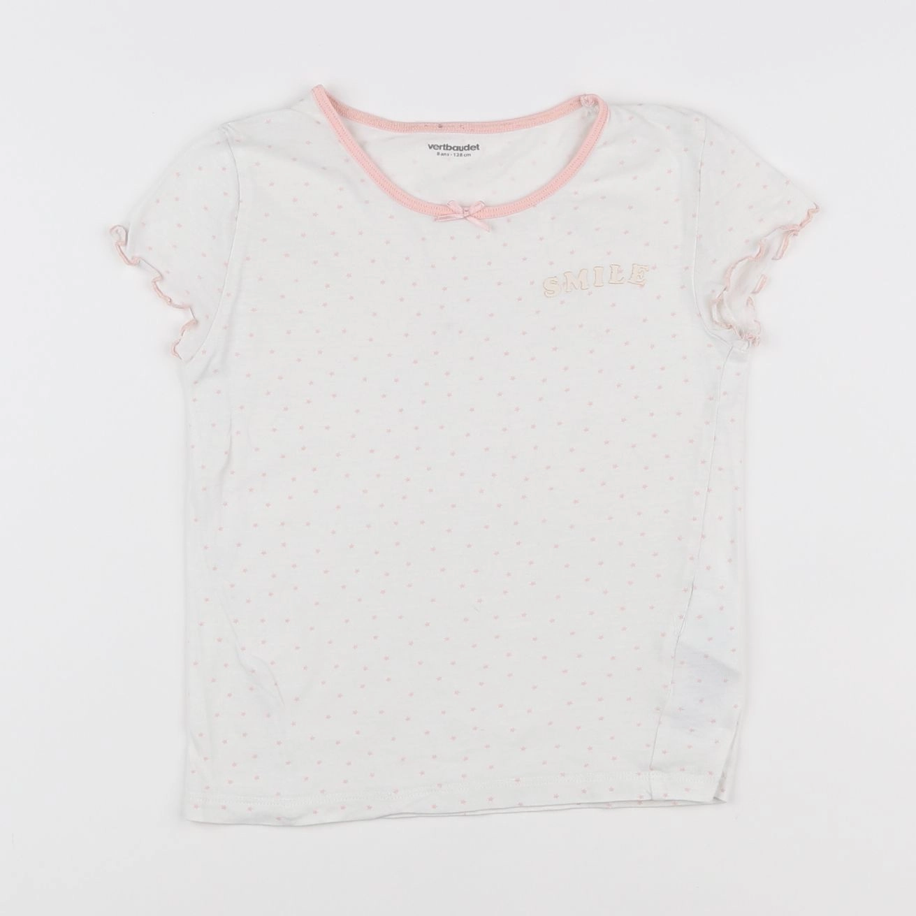 Vertbaudet - maillot de corps rose - 8 ans