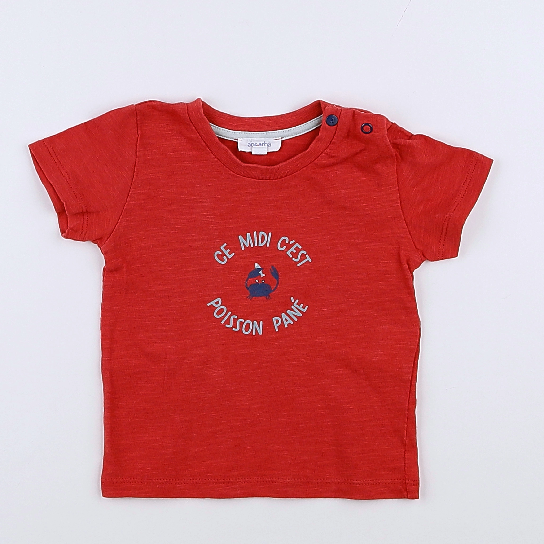 Absorba - tee-shirt rouge - 6 mois