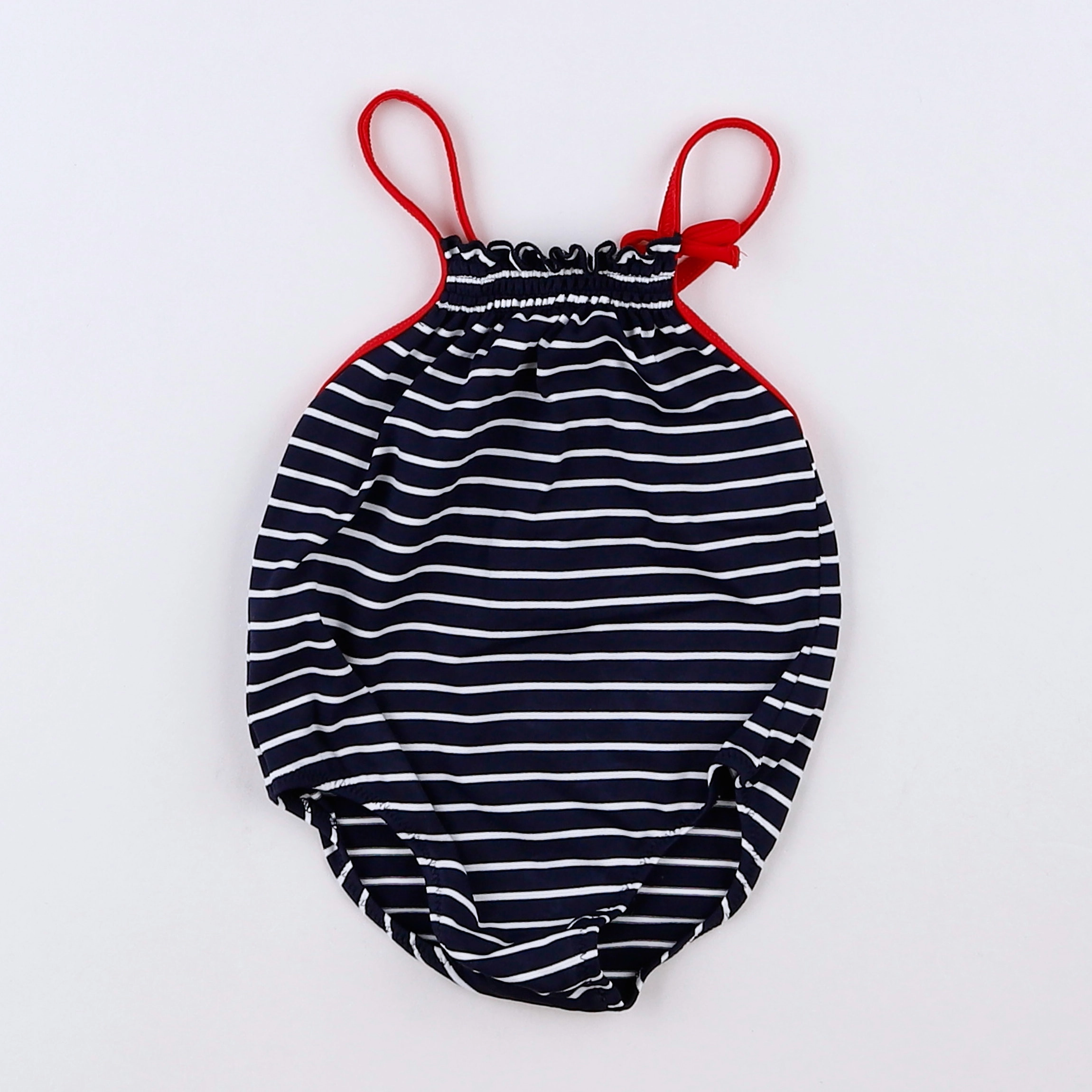 Boutchou - maillot de bain blanc, bleu - 12 mois