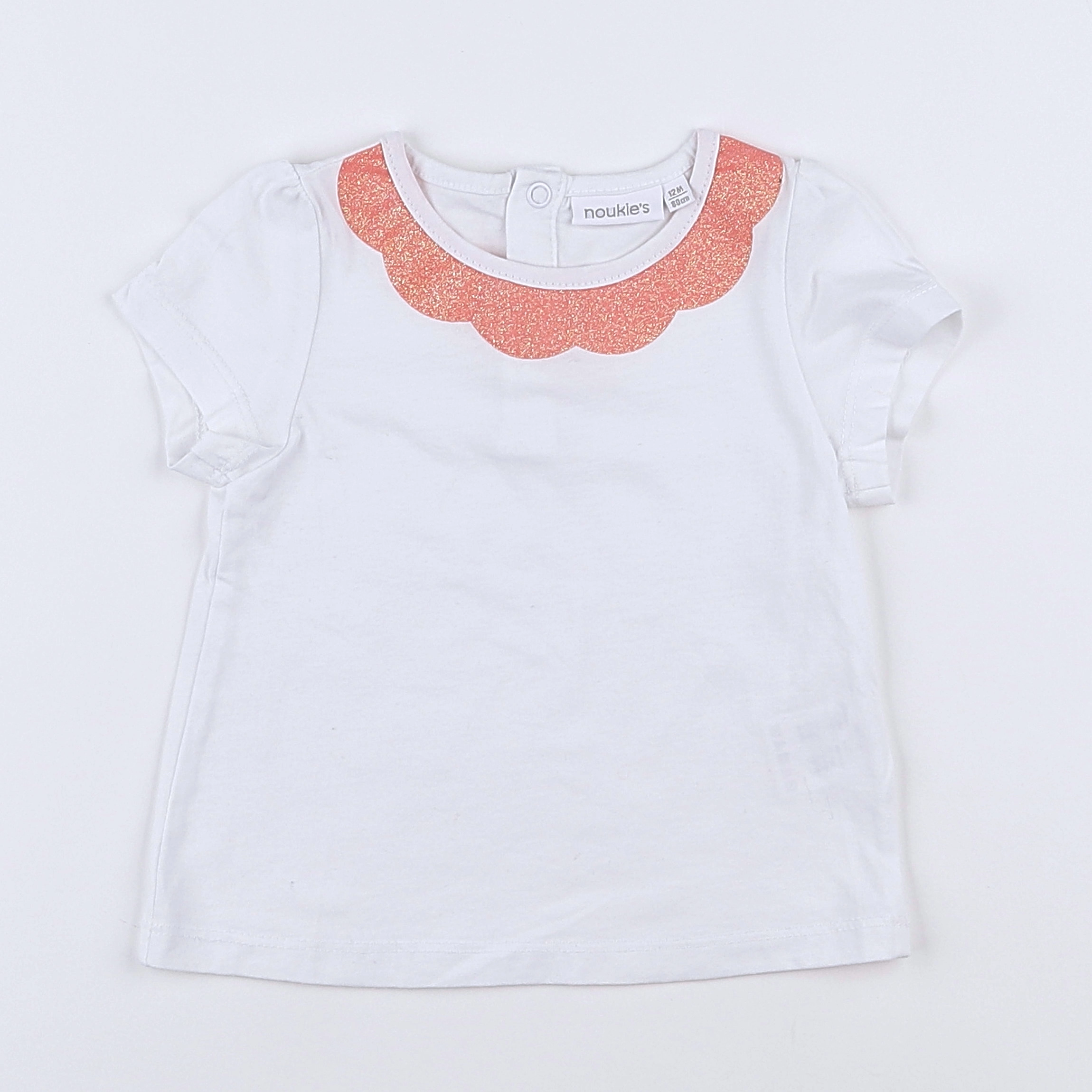 Noukie's - tee-shirt blanc, multicolore - 12 mois