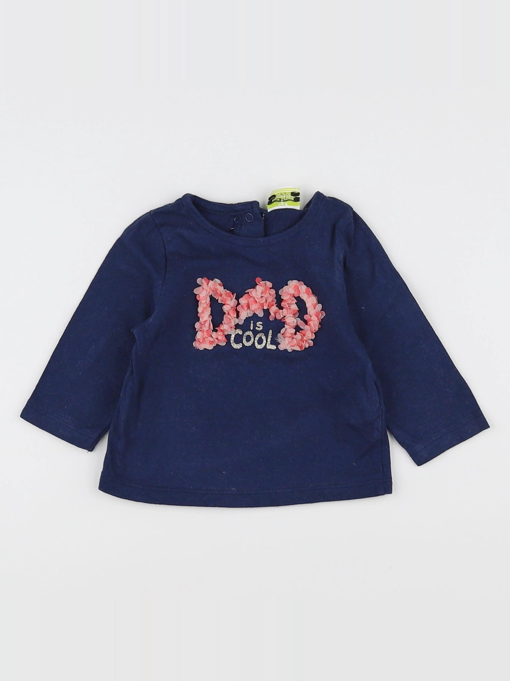 Tape à l'oeil - tee-shirt bleu - 3 mois