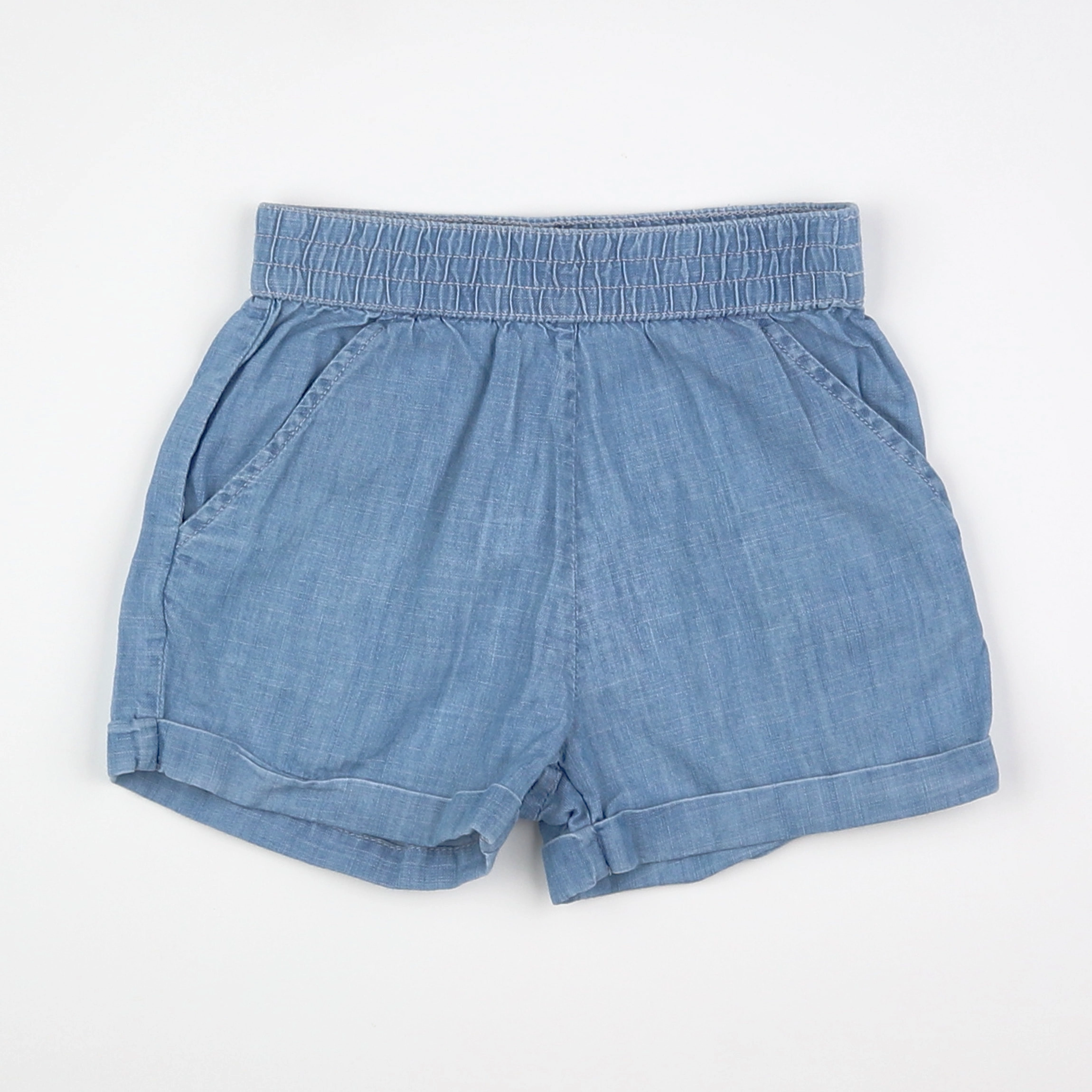 Bonton - short bleu - 12 mois