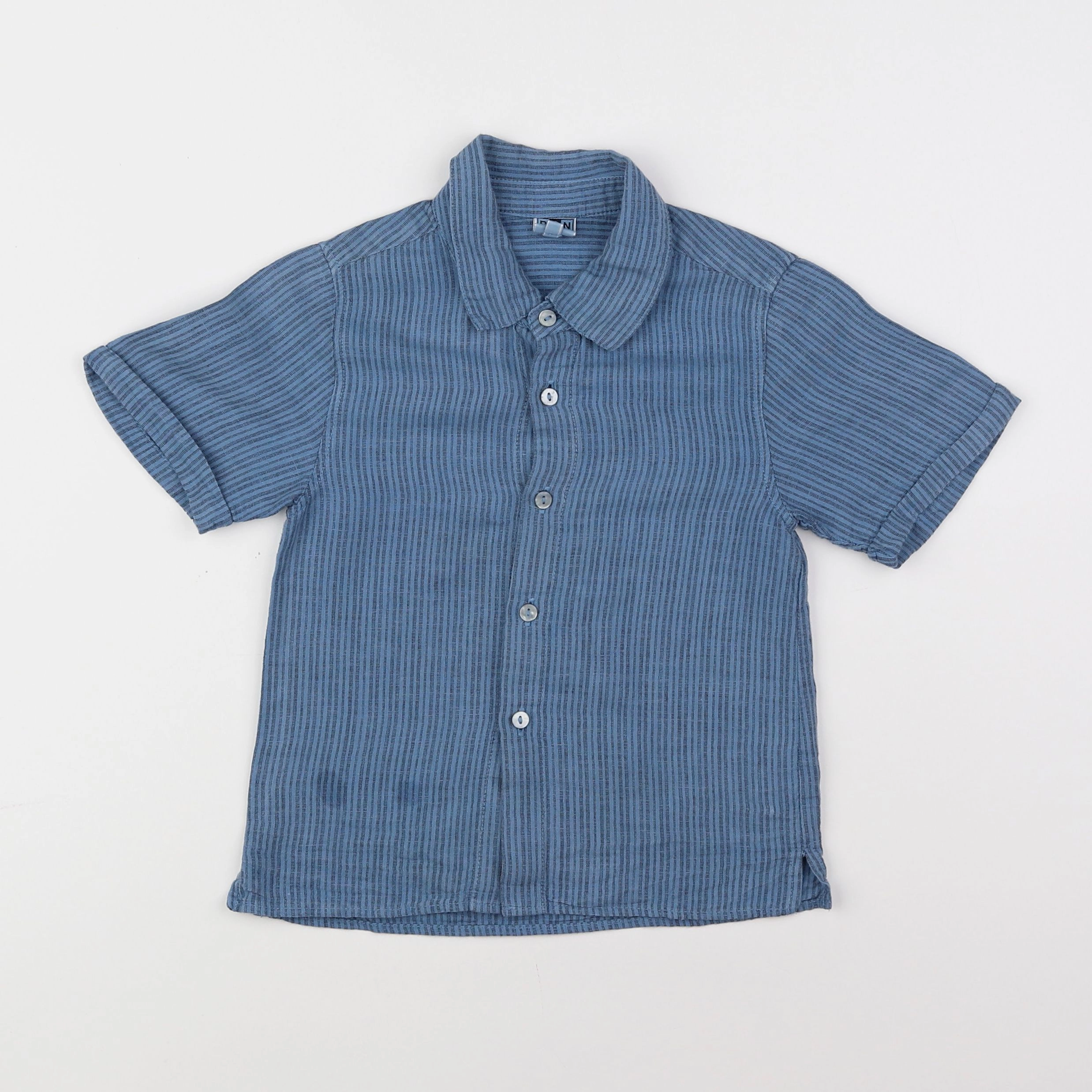 Bonton - chemise bleu - 4 ans