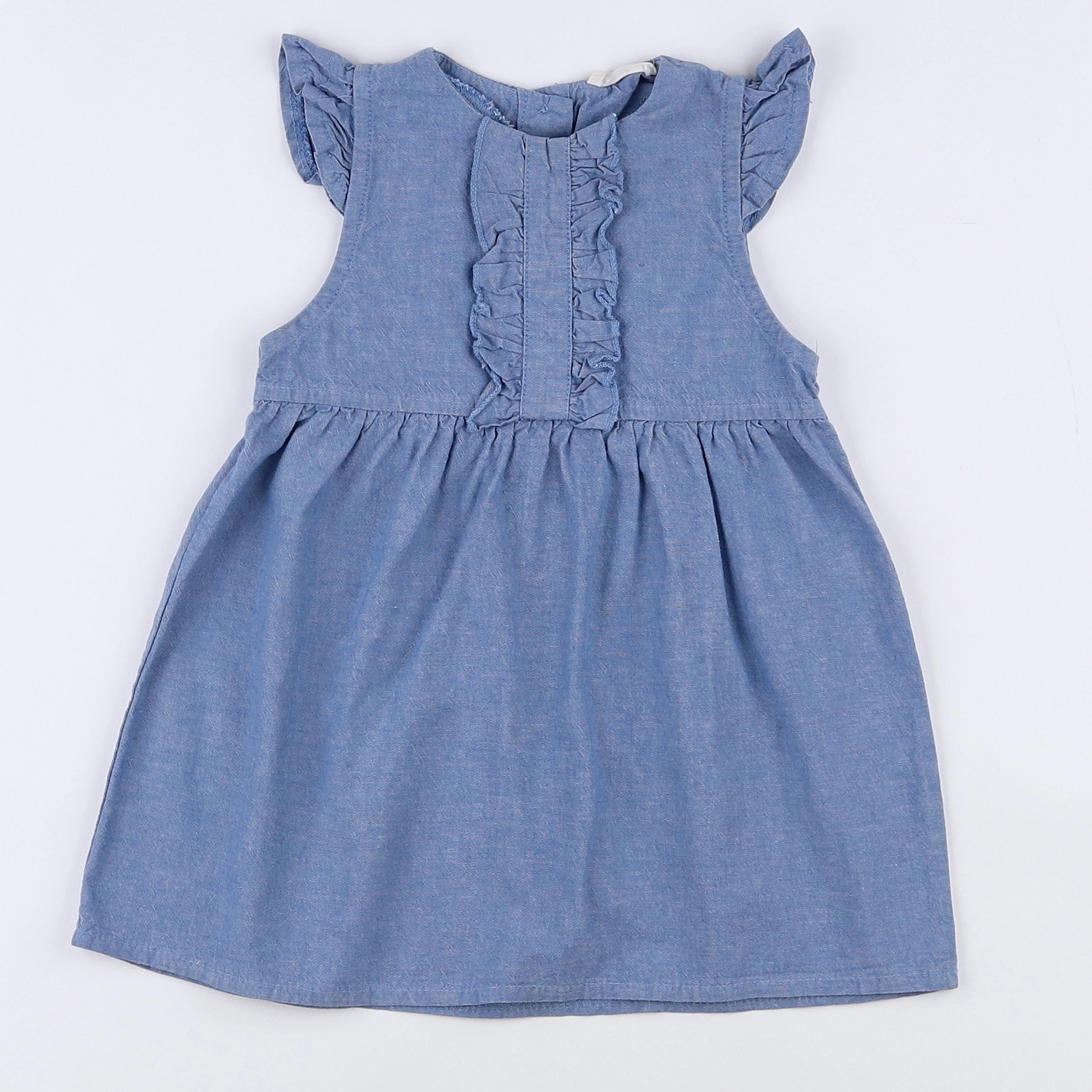 Little Cigogne - robe bleu - 12 mois