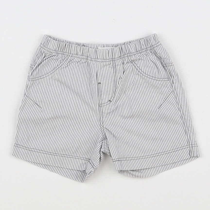 Absorba - short blanc, gris - 6 mois