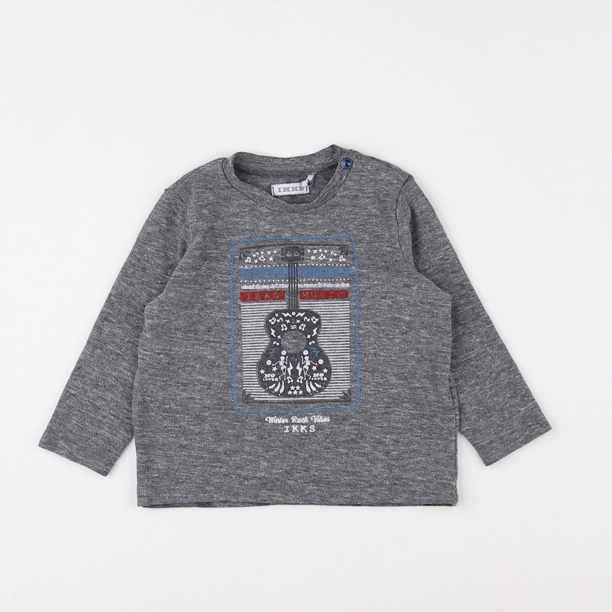 IKKS - tee-shirt gris - 12 mois
