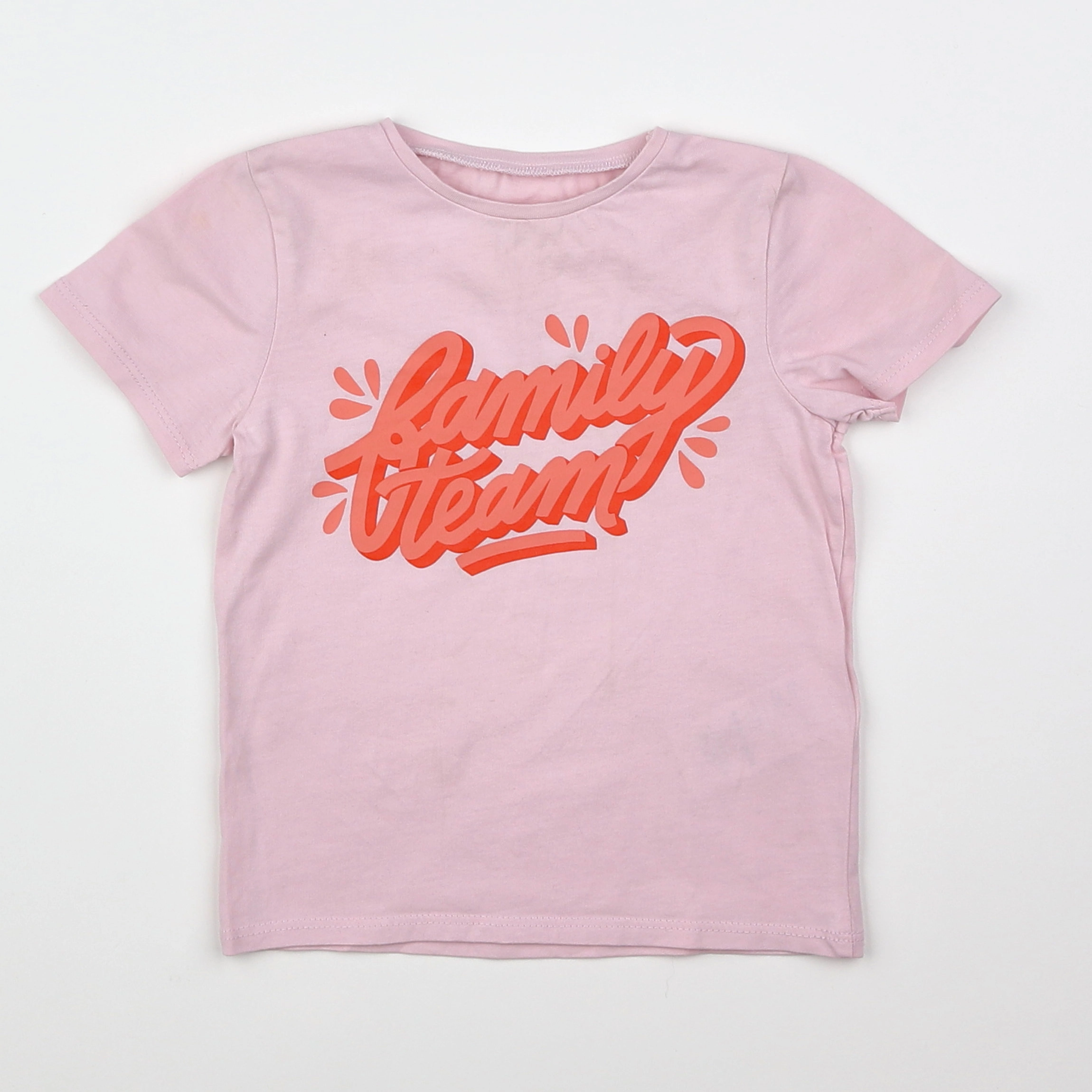 Vertbaudet - tee-shirt rose, rouge - 18 mois