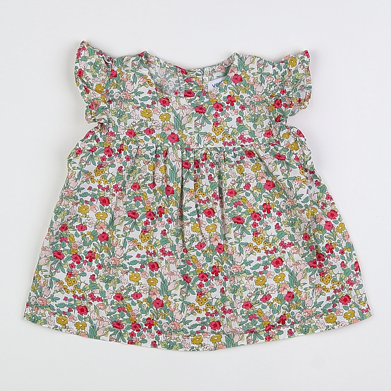 Vertbaudet - blouse multicolore - 12 mois