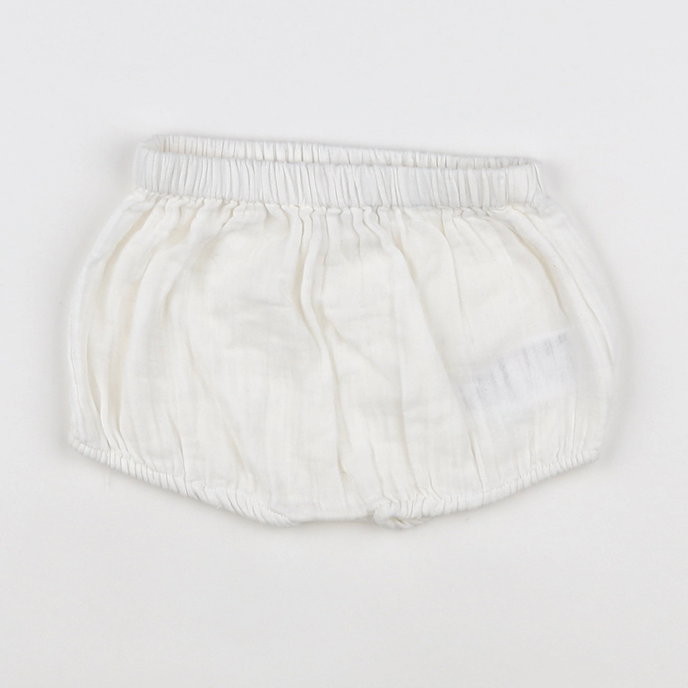Vertbaudet - short blanc - 9 mois