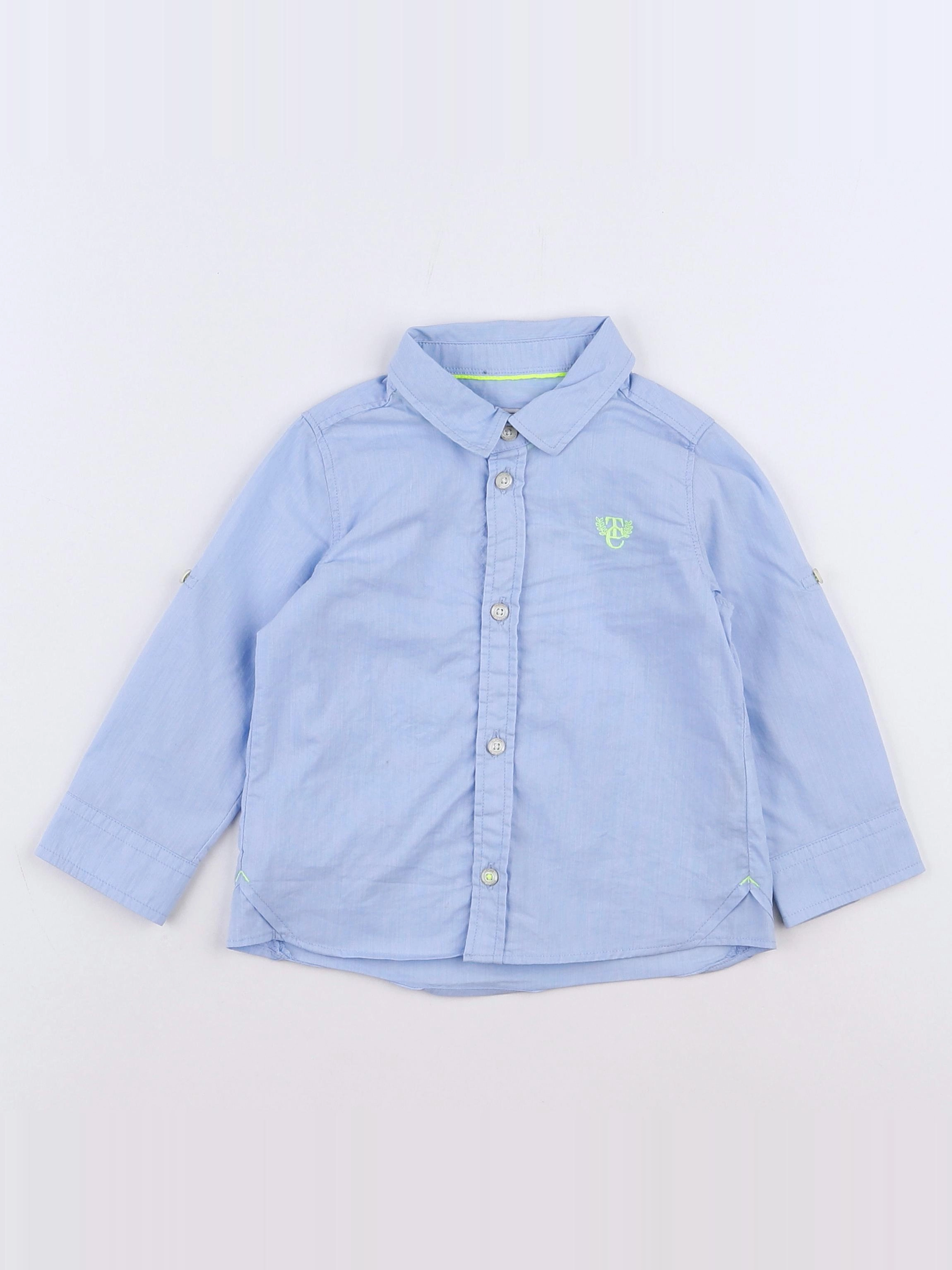 Tartine & Chocolat - chemise bleu - 1 ans