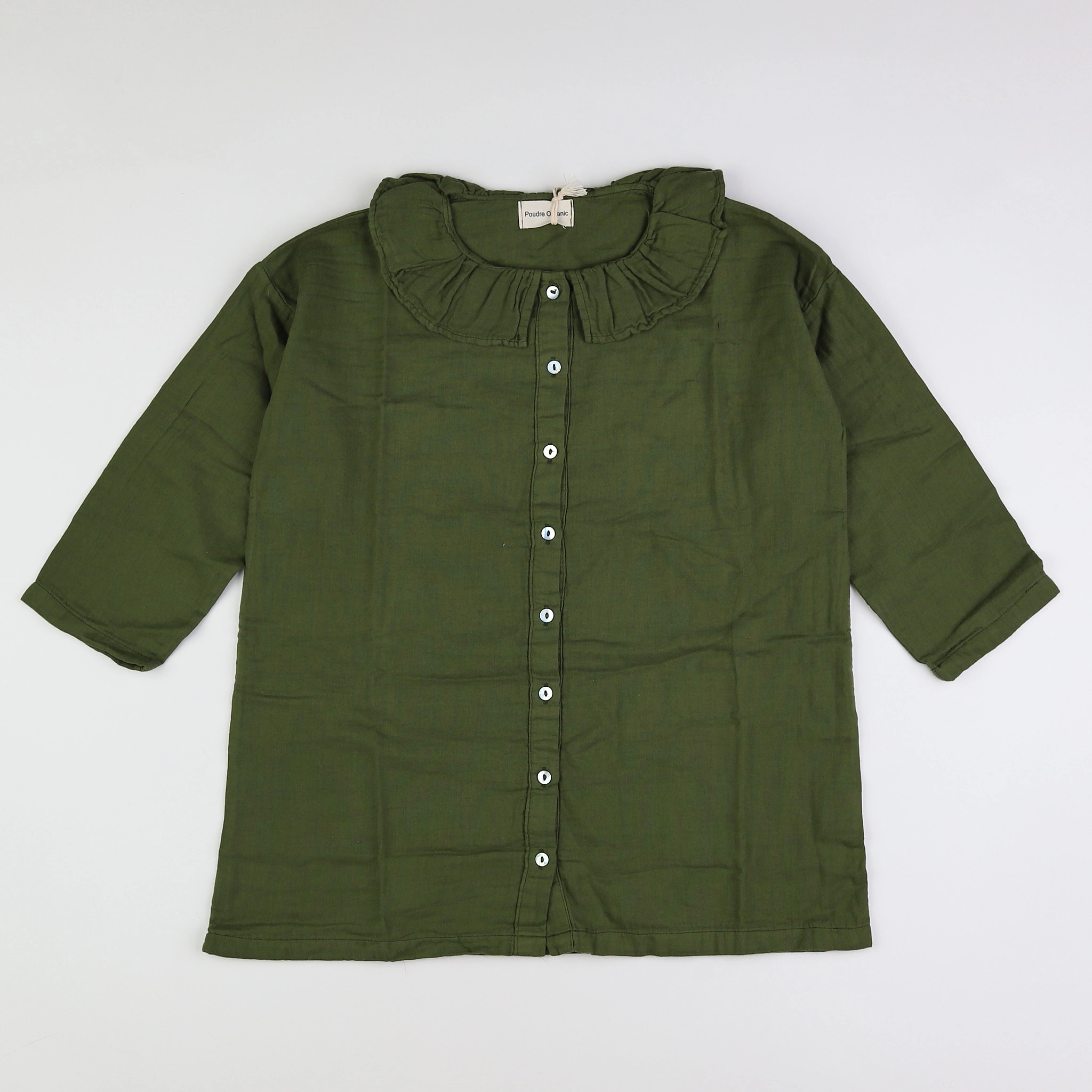 Poudre Organic - blouse vert (neuf) - 12 ans