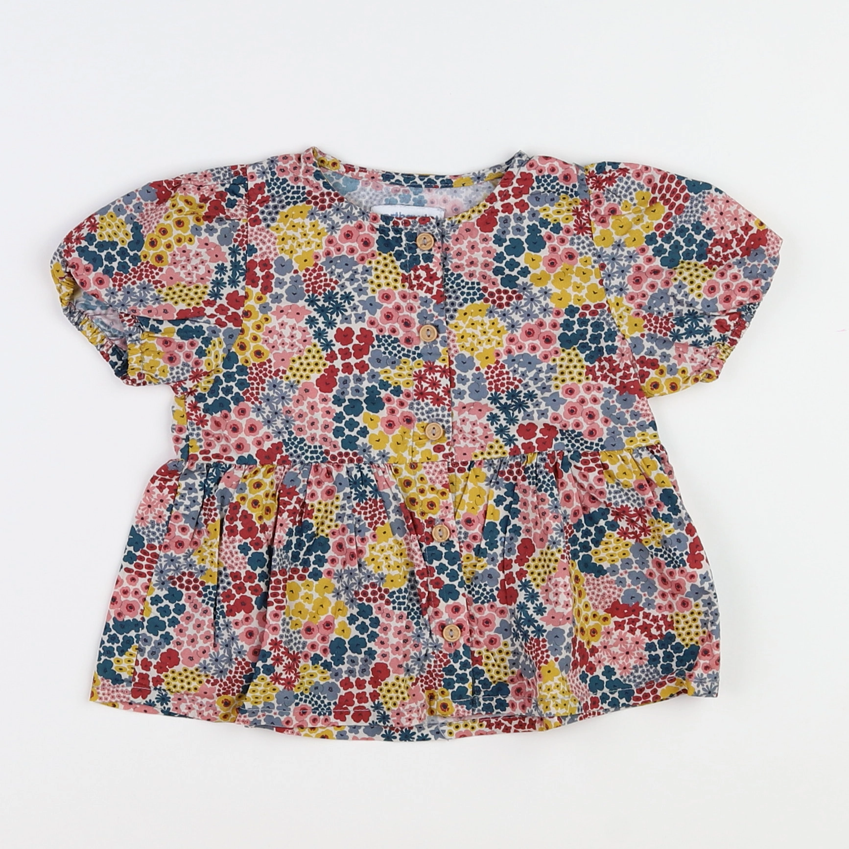 Vertbaudet - blouse multicolore - 18 mois
