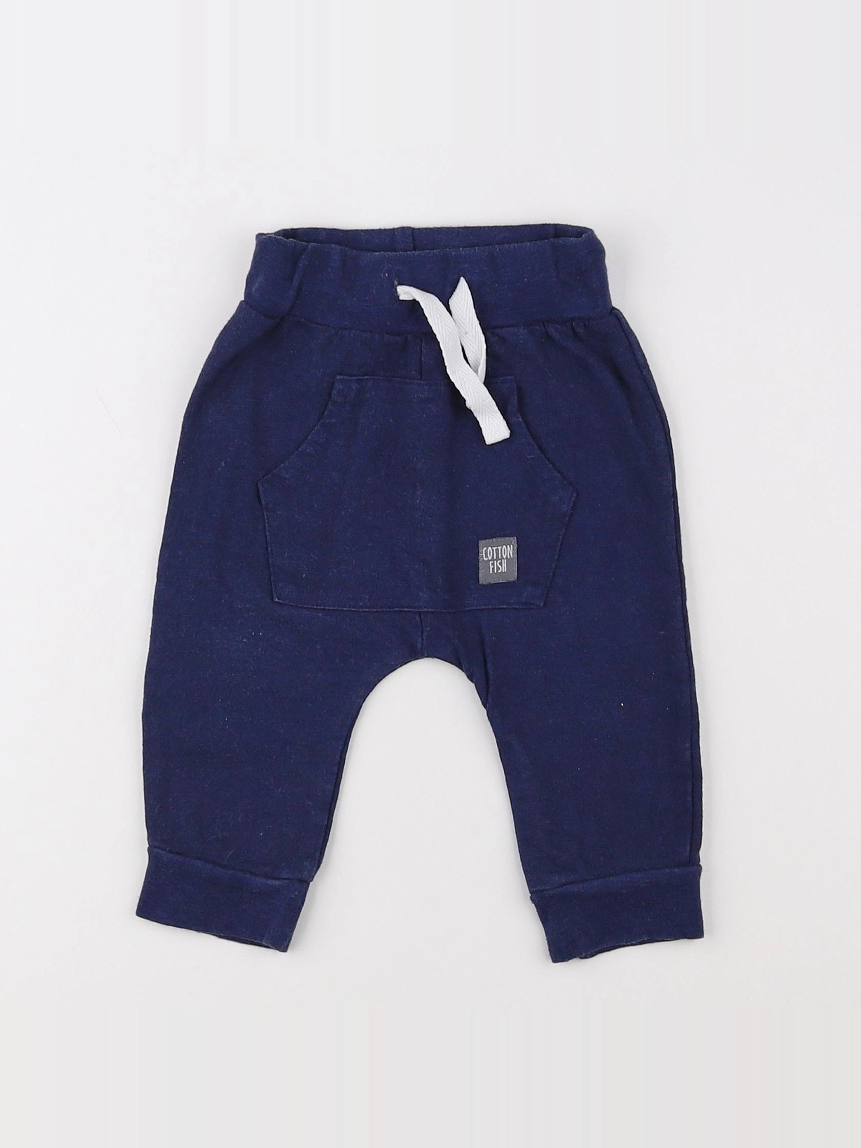 Cotton Fish - jogging bleu - 9 mois