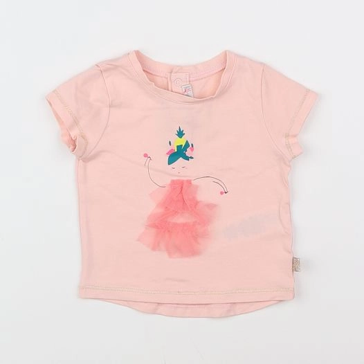 Billie Blush - tee-shirt rose - 9 mois