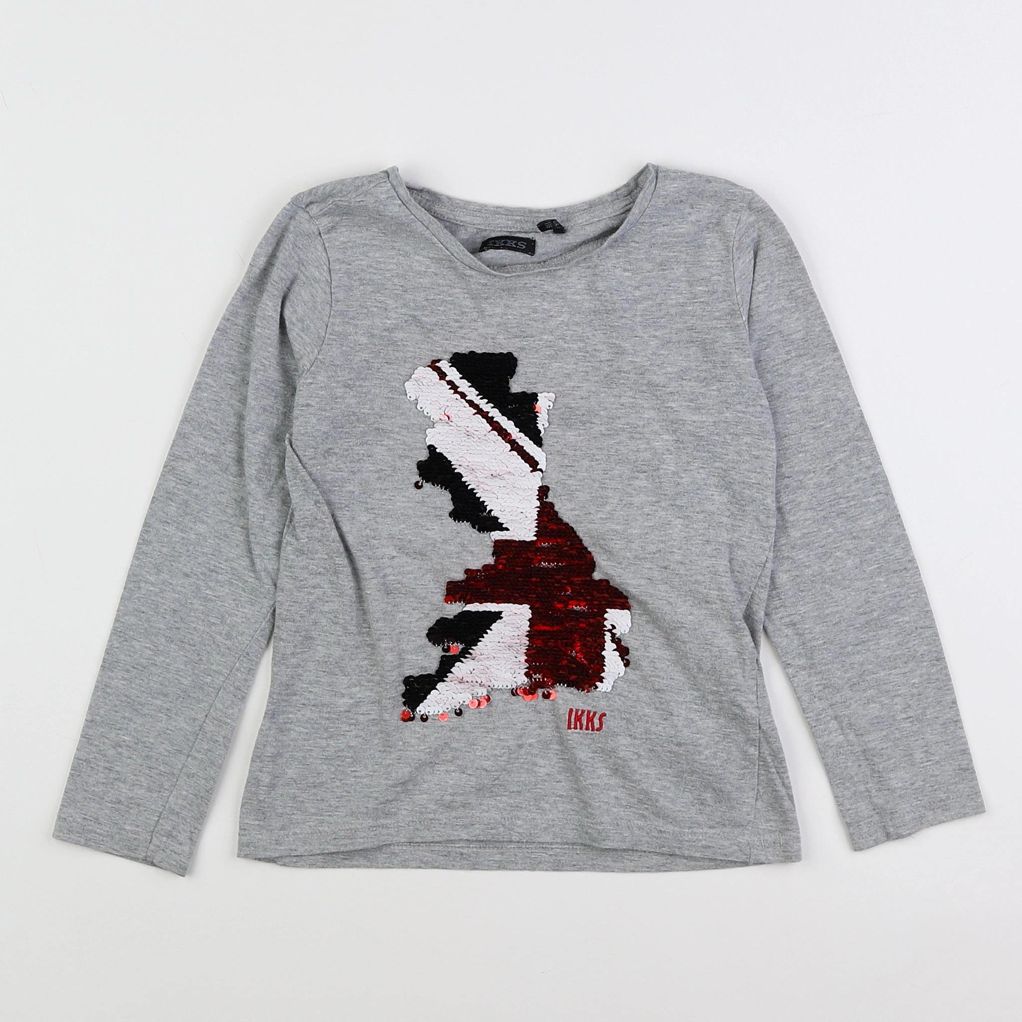 IKKS - tee-shirt gris - 6 ans