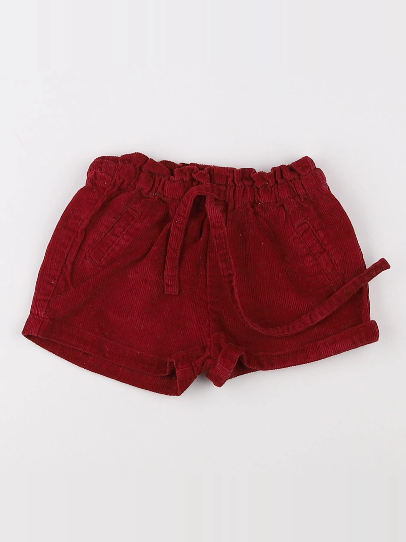 Bobine - short rouge - 12 mois