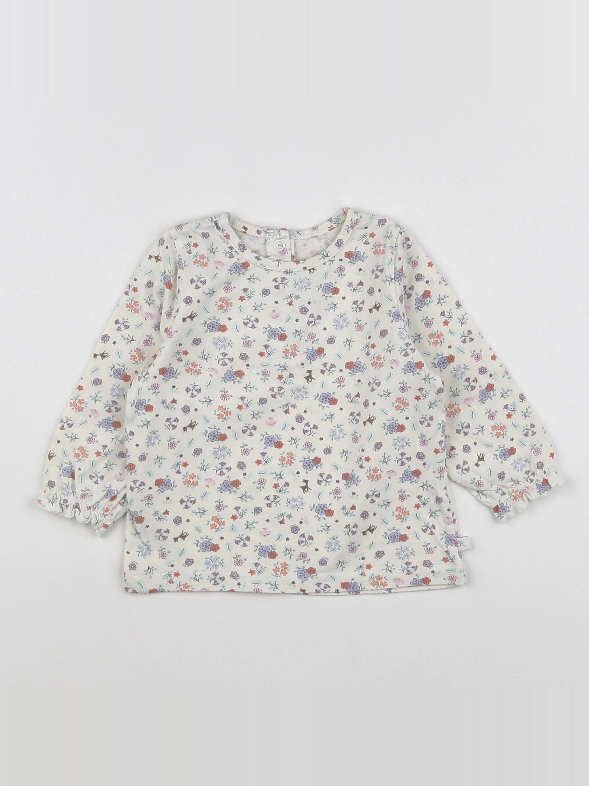 Cadet Rousselle - tee-shirt beige - 12 mois