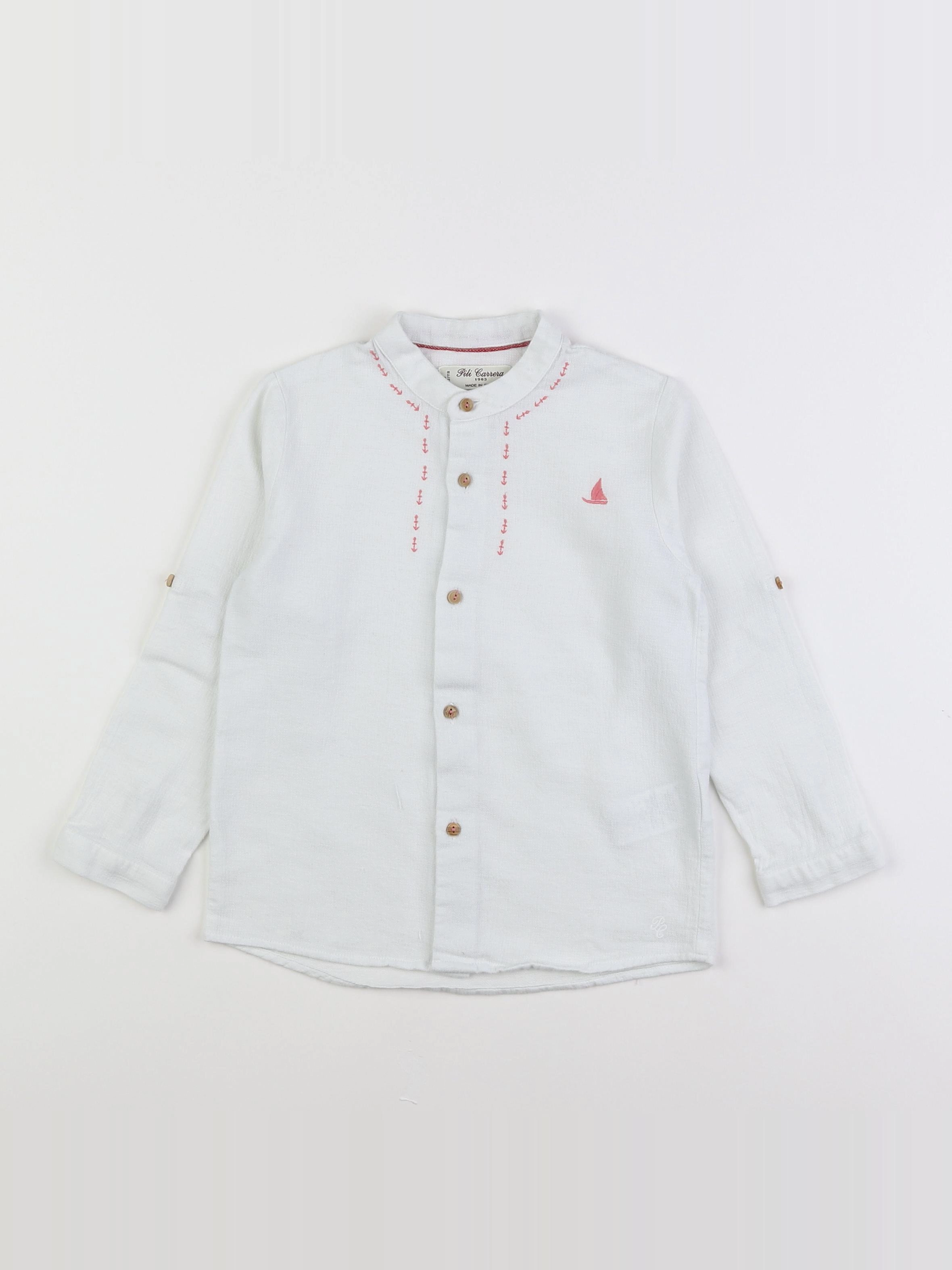 PiliCarrera - blouse blanc, rose - 6 ans