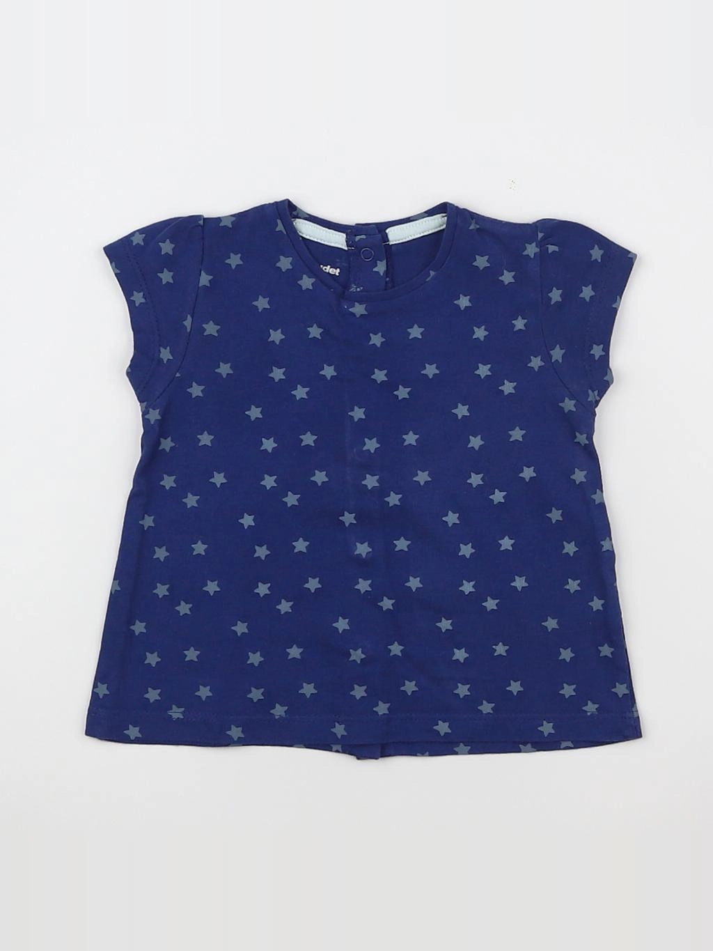 Vertbaudet - tee-shirt bleu - 6 mois