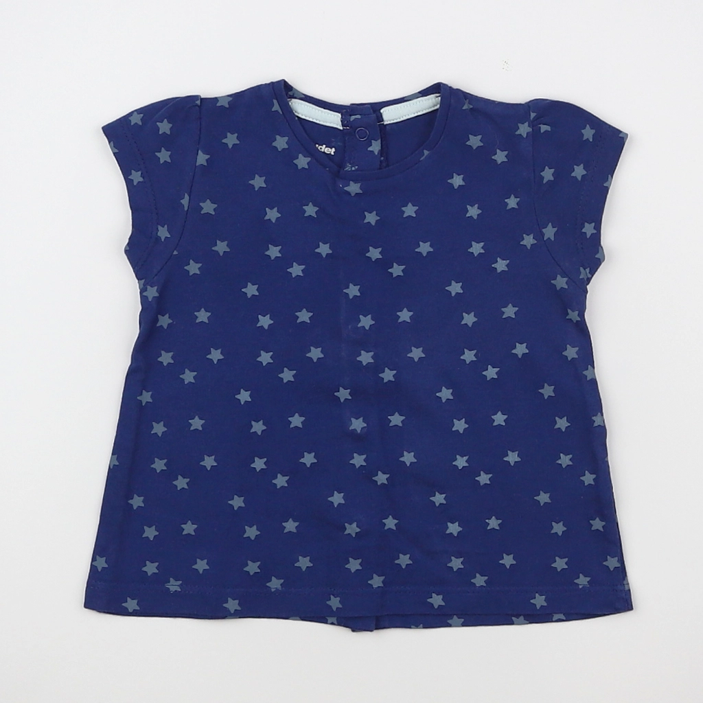 Vertbaudet - tee-shirt bleu - 6 mois