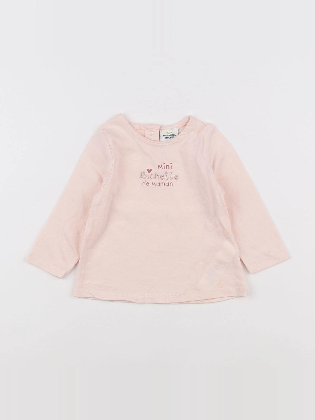 Tape à l'oeil - tee-shirt rose - 6 mois