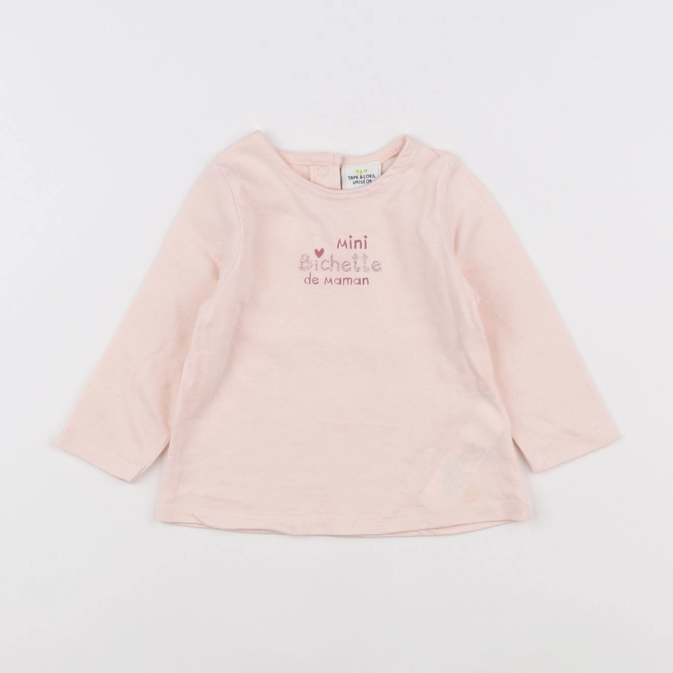 Tape à l'oeil - tee-shirt rose - 6 mois