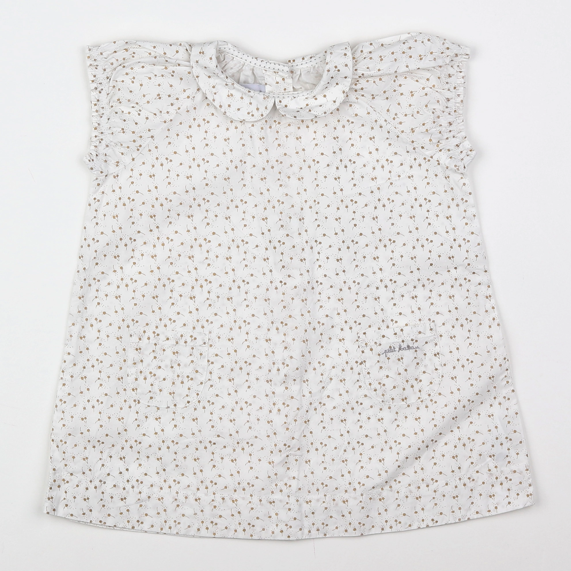 Petit Bateau - robe Blanc - 18 mois