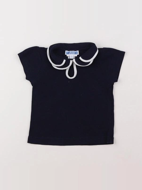 Jacadi - polo bleu - 12 mois