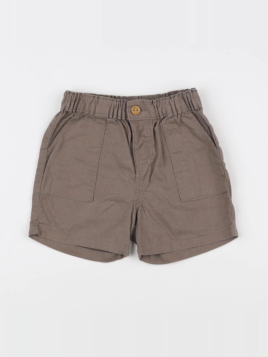 H&M - short marron - 6/9 mois
