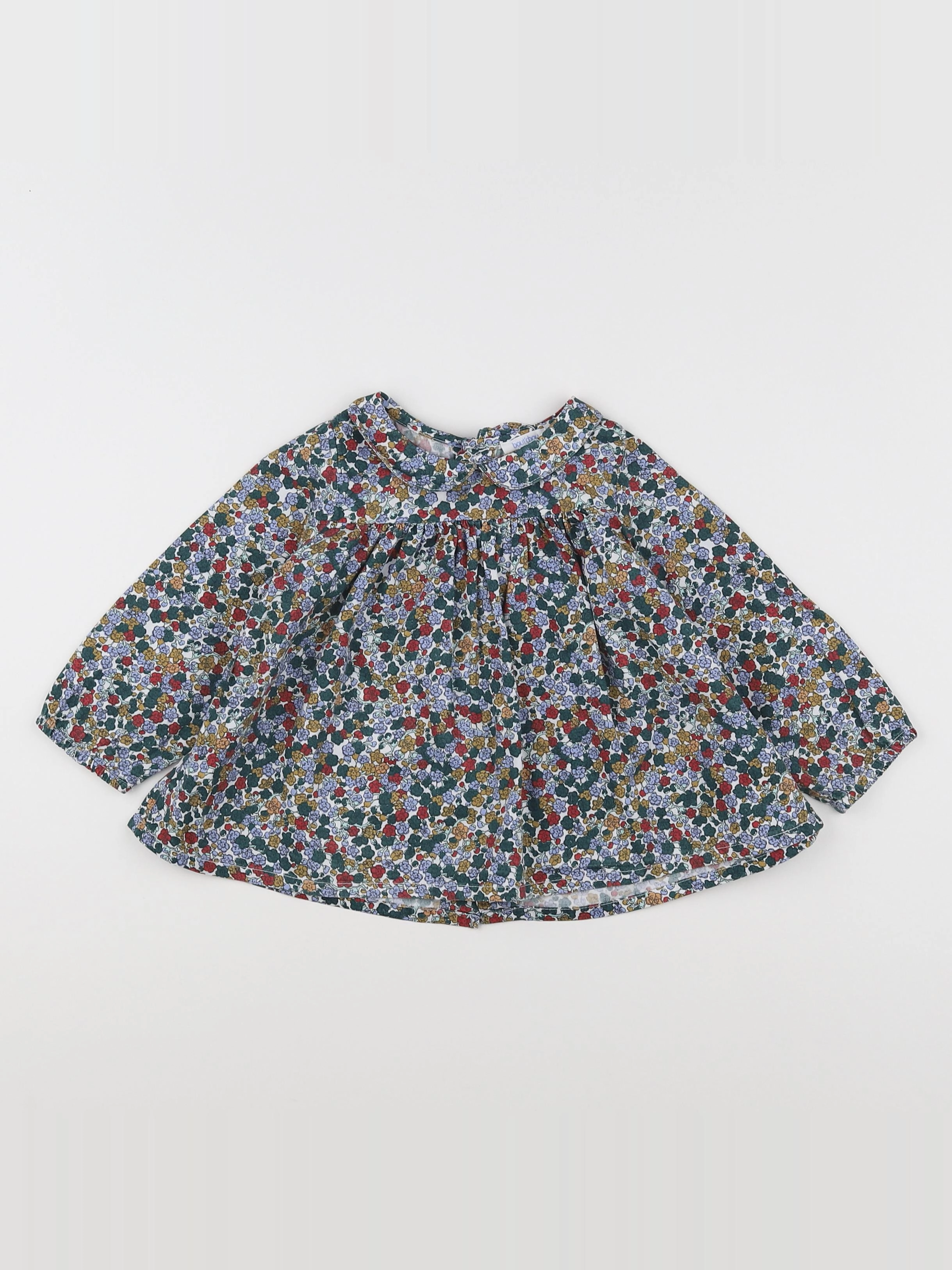 Boutchou - blouse multicolore - 12 mois