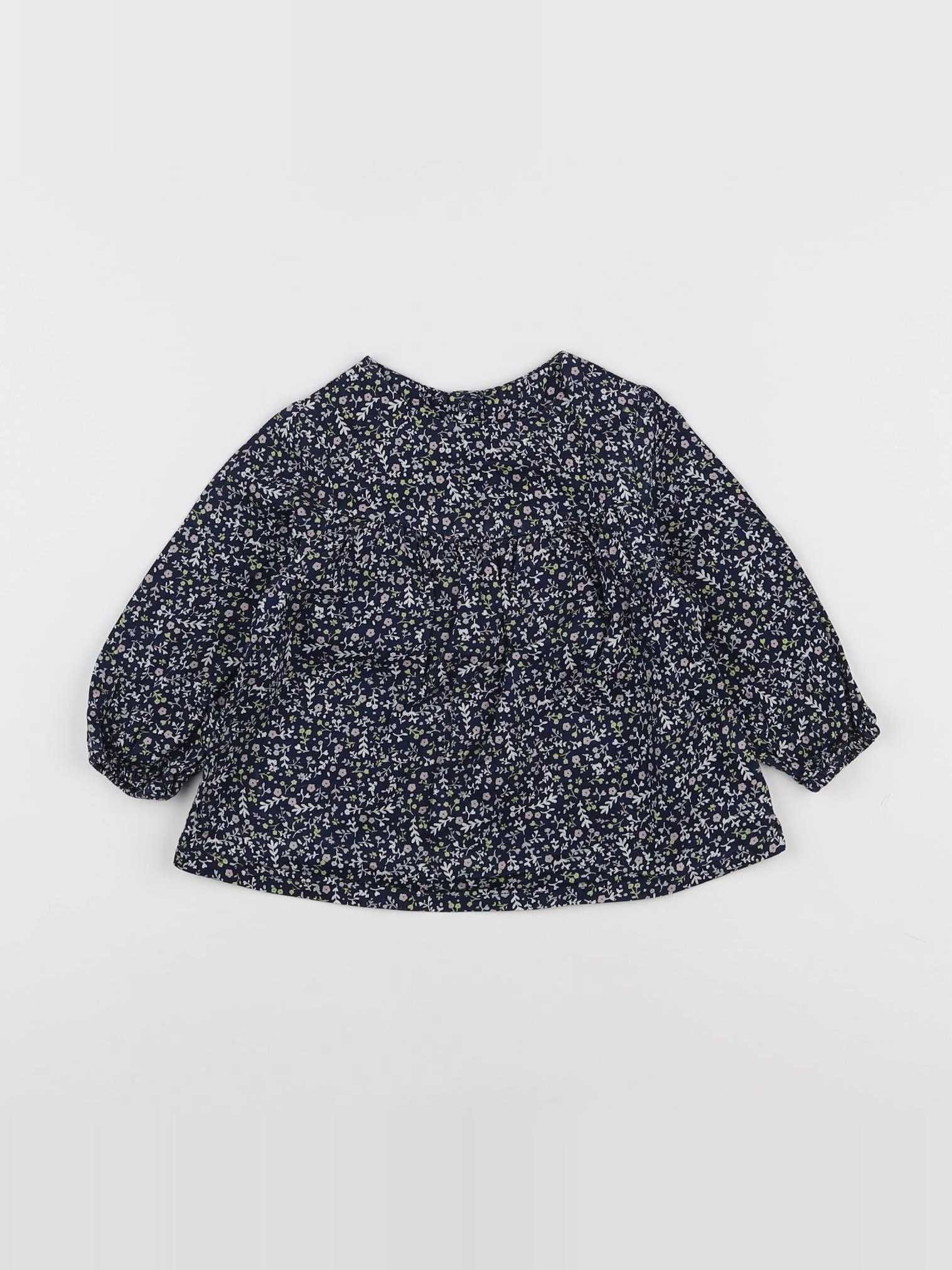 Tape à l'oeil - blouse bleu, blanc - 12 mois