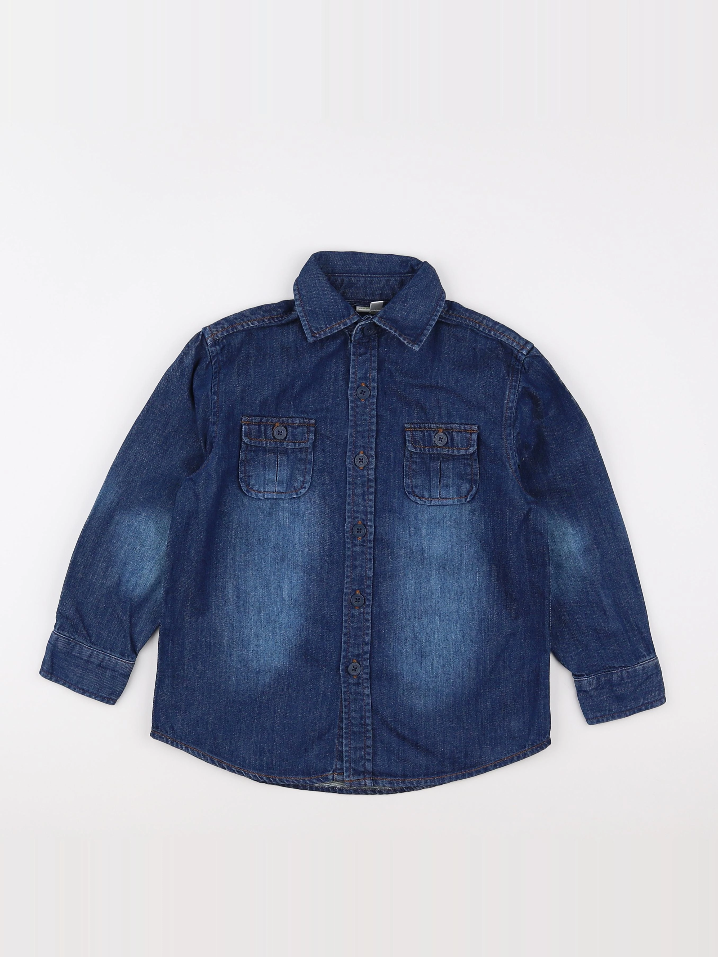 Vertbaudet - veste imprimé au dos bleu - 5 ans