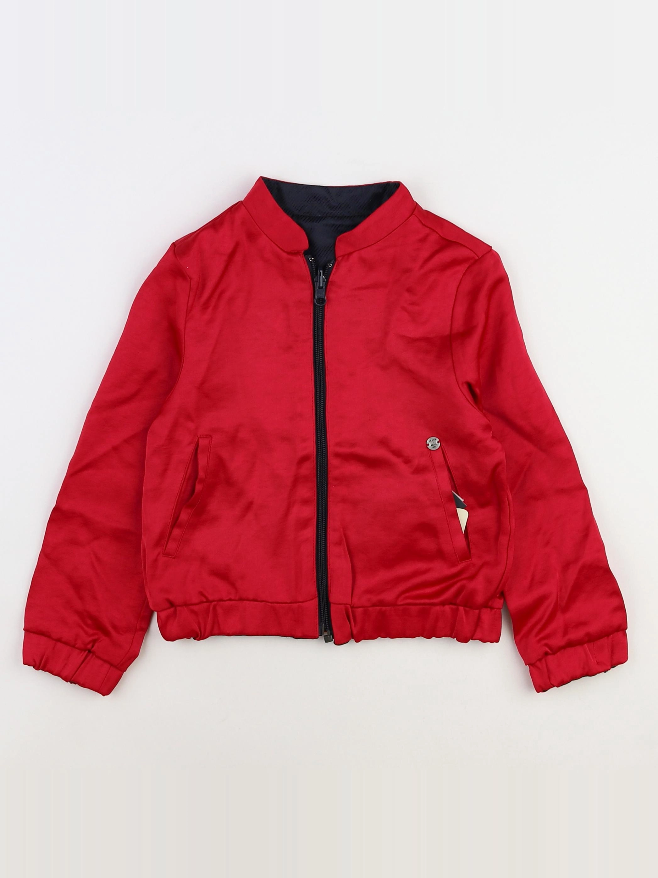 IKKS - veste réversible, imprimé au dos rose, noir (neuf) - 10 ans