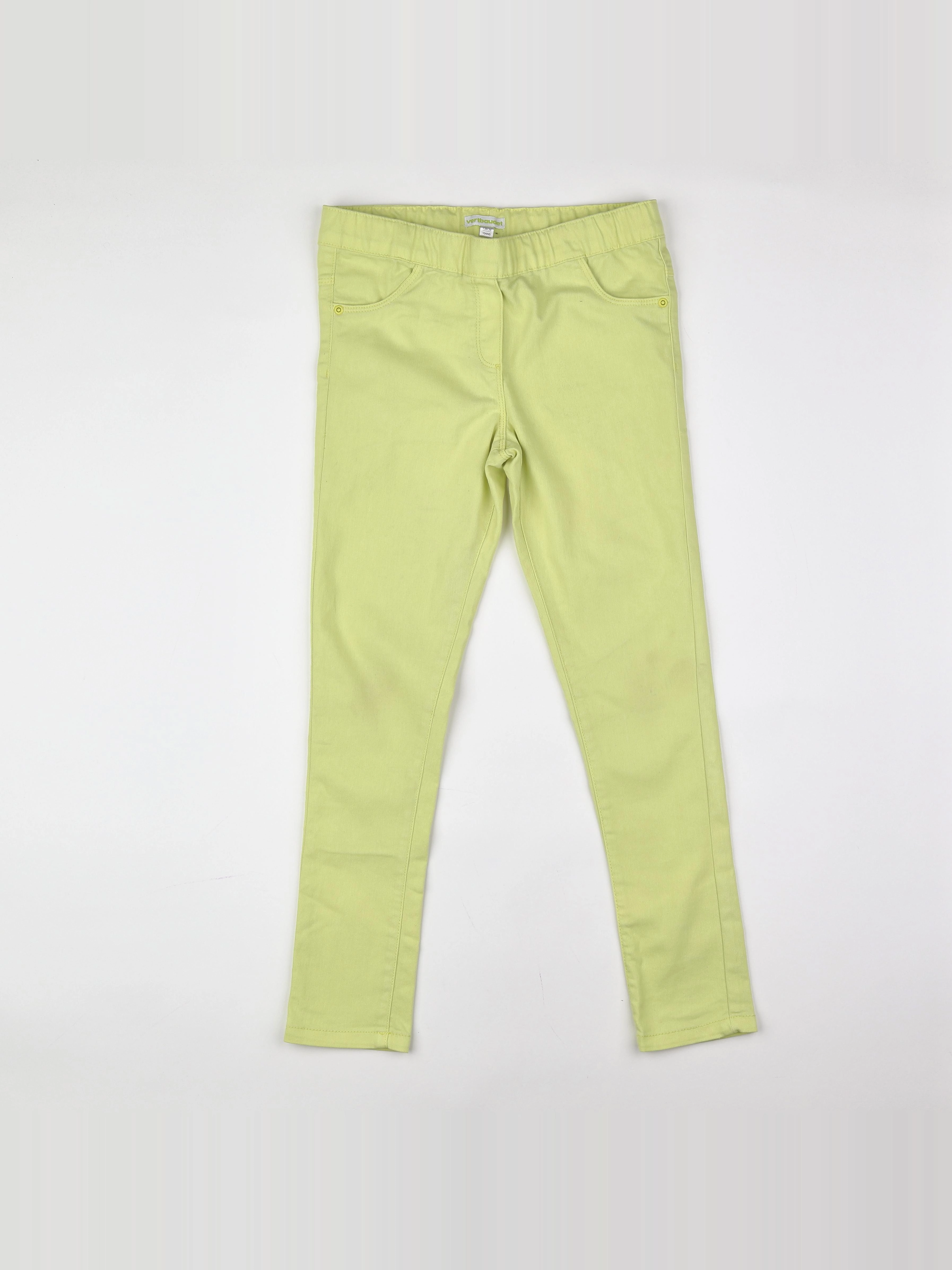 Vertbaudet - jegging jaune - 10 ans