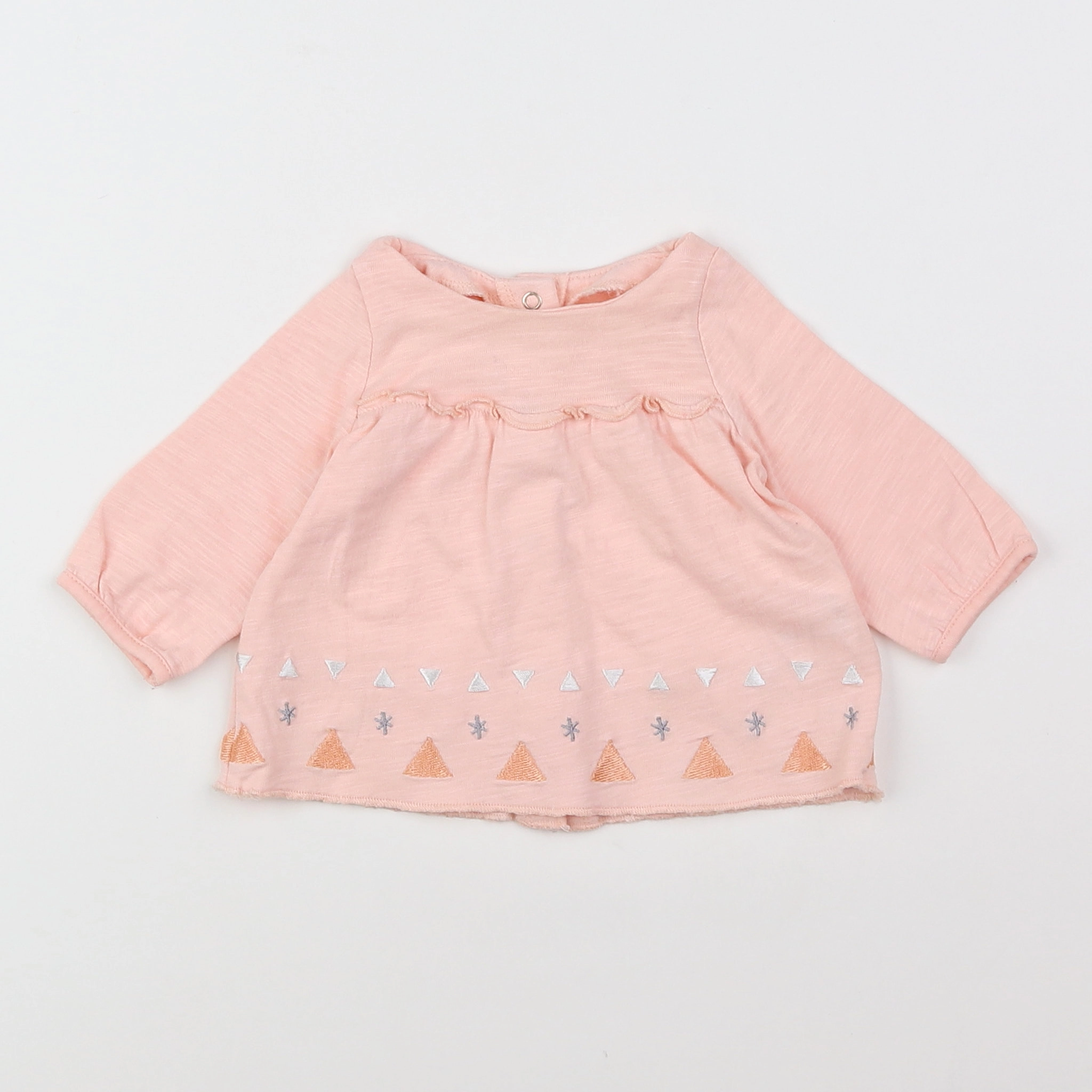 Vertbaudet - tee-shirt rose - 1 mois