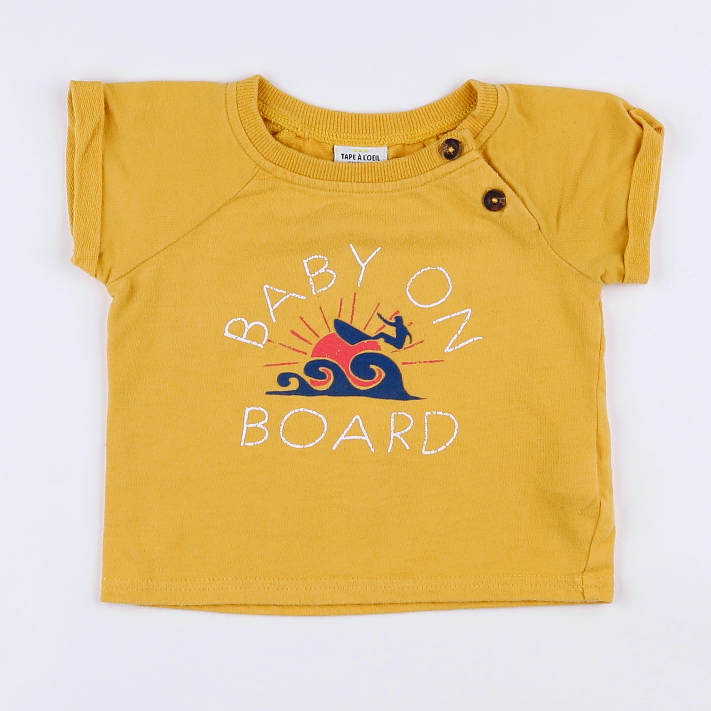 Tape à l'oeil - tee-shirt jaune - 9 mois