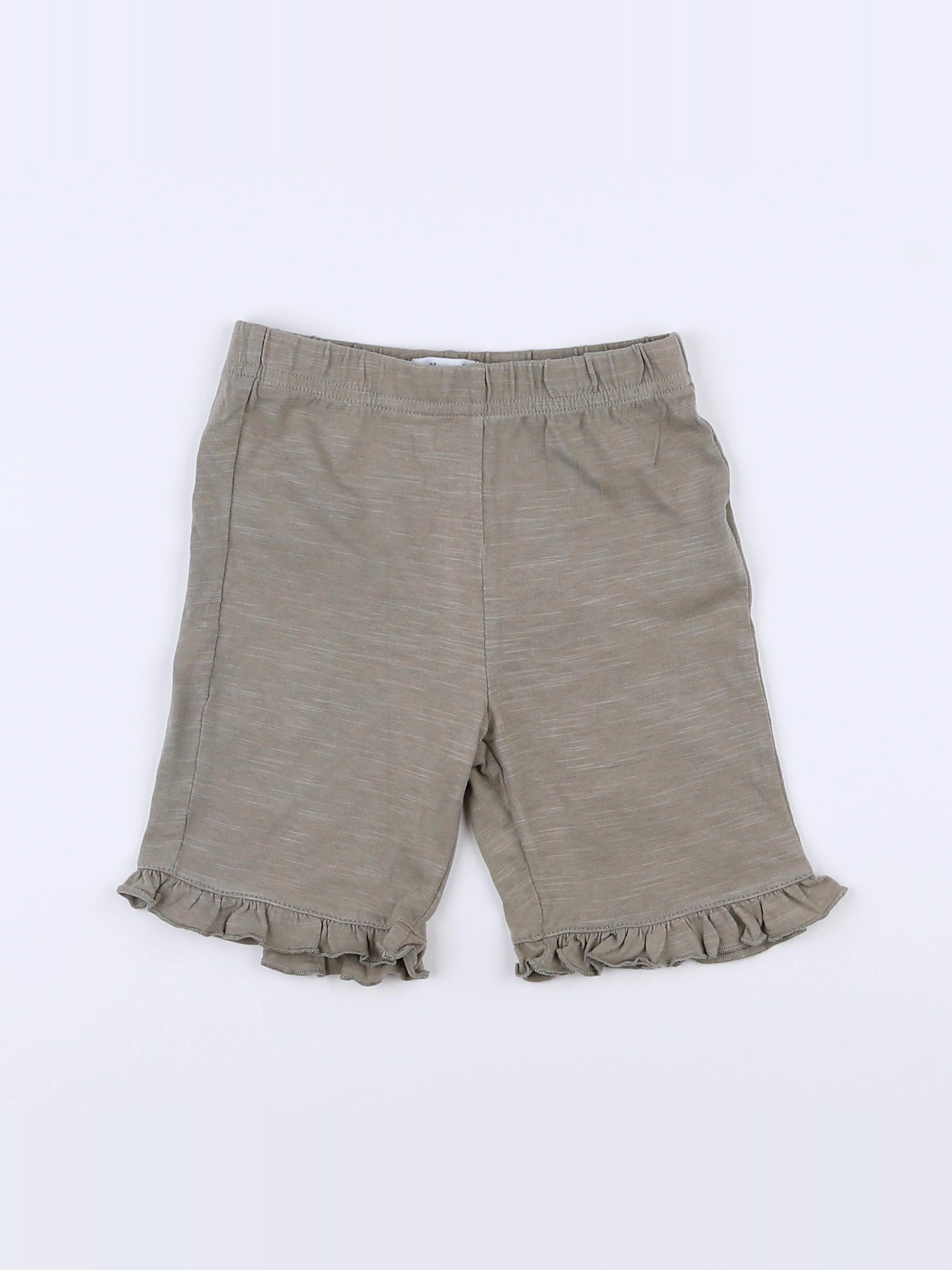 Vertbaudet - pantacourt vert - 12 mois