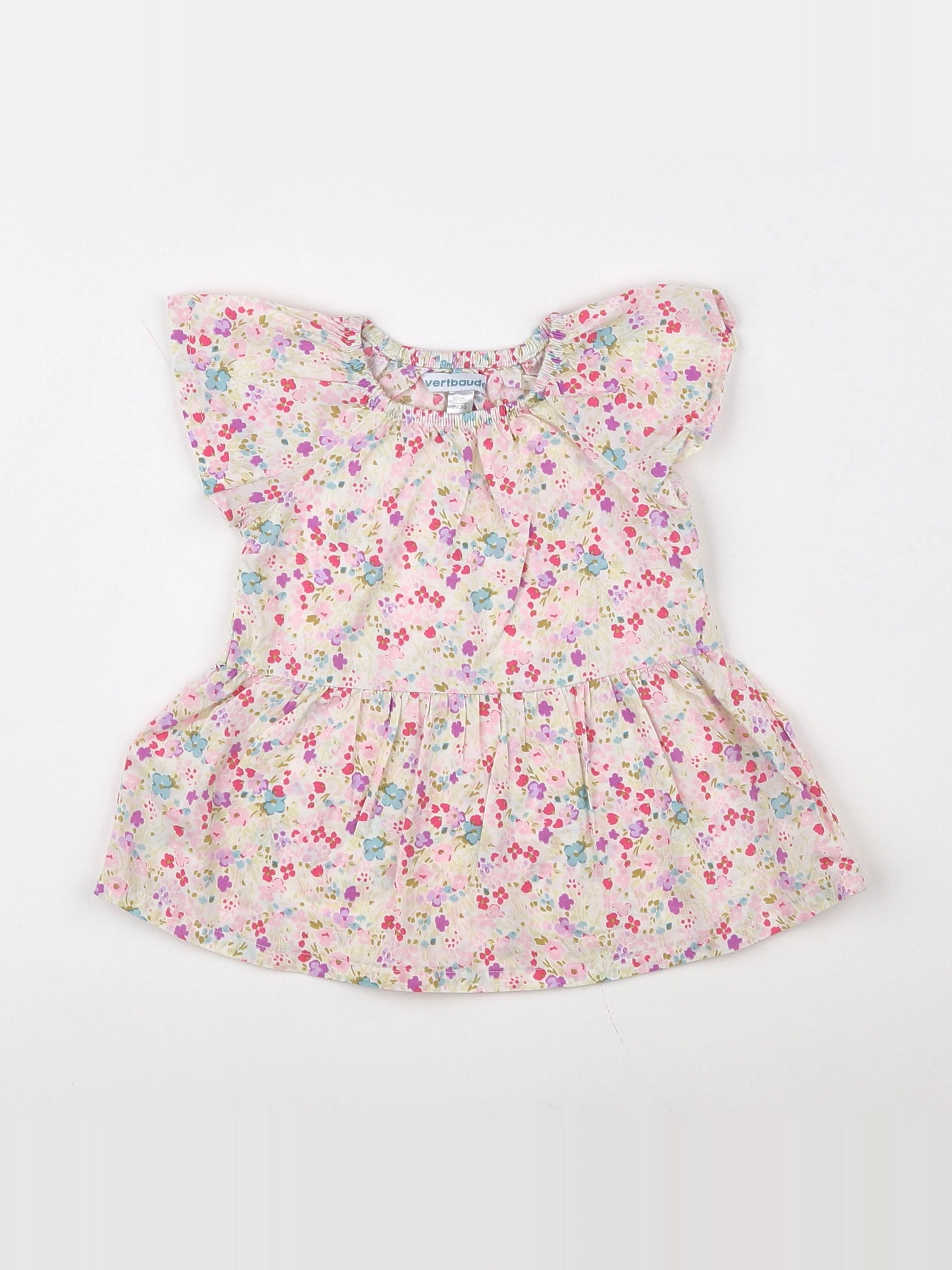 Vertbaudet - robe multicolore - 3 mois